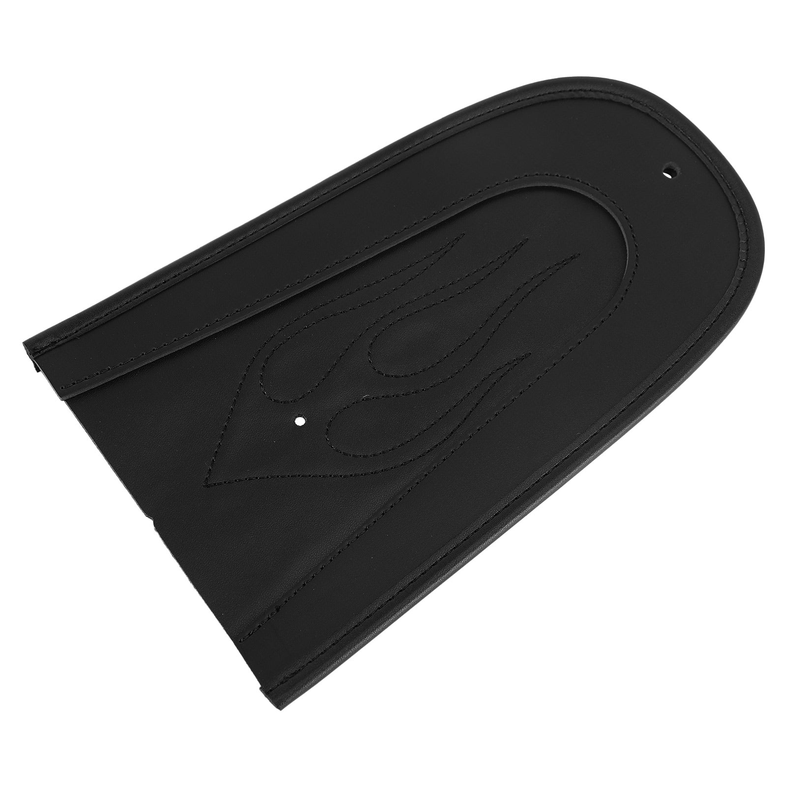 Areyourshop Black PU Leather Flame Stitch Solo Seat Rear Fender Bib For Sportster 1200 883