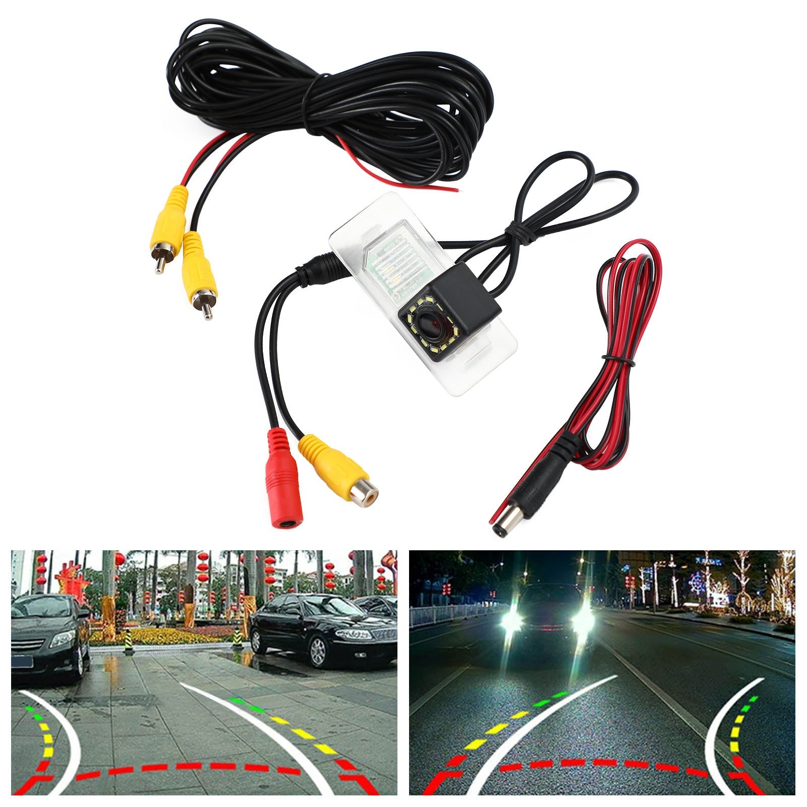 HD Dynamic Trajectory Tracks Car Rear View Camera Fit For E70 E71 E82 E83 E84