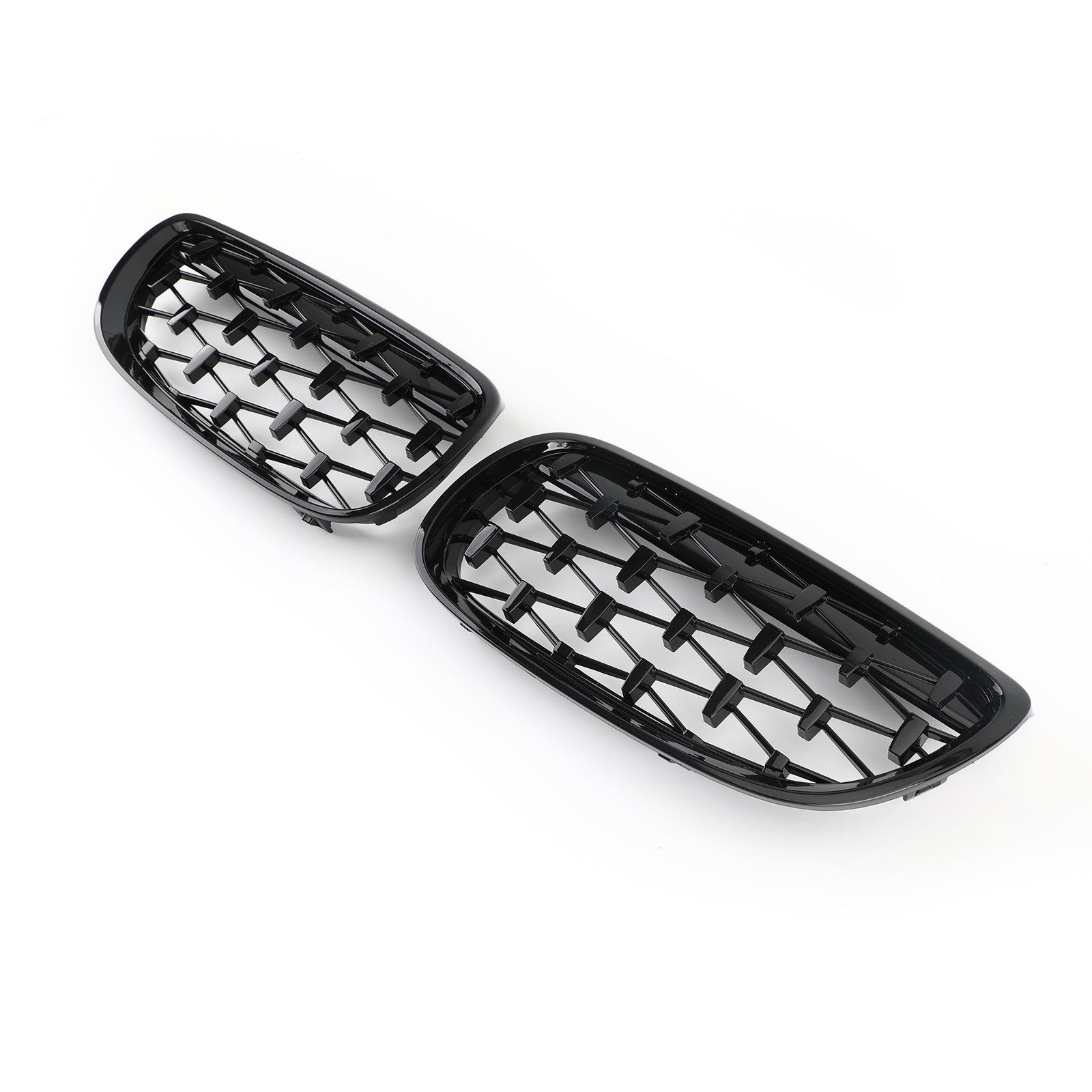 Front Nieren Grill Fit voor BMW 2007-2010 E92 E93 328i 335i 2DR Meteor Zwart Generiek