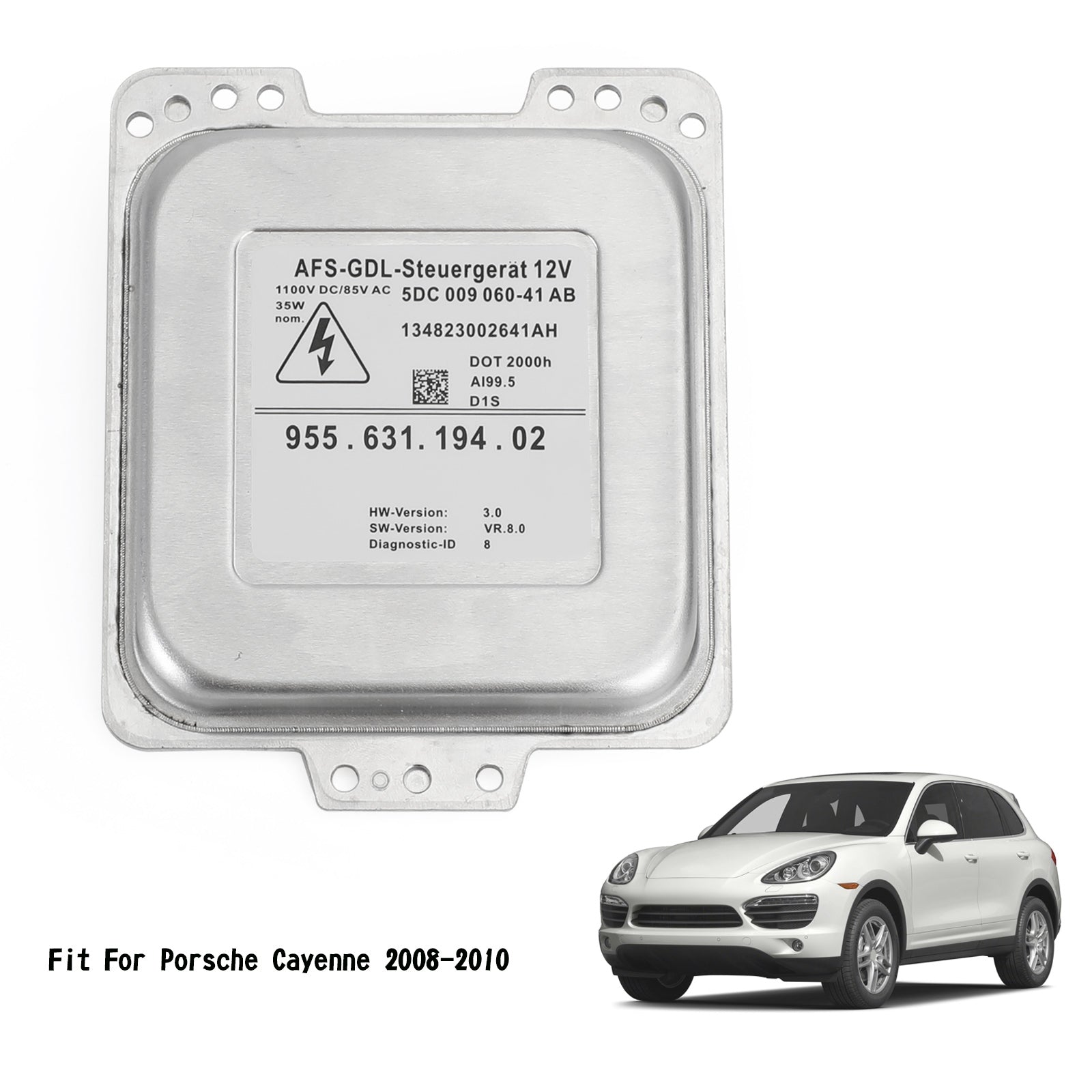 Xenon HID Ballast Control Unit Module 955-631-194-02 voor Porsche Cayenne 2008-2010 Generiek