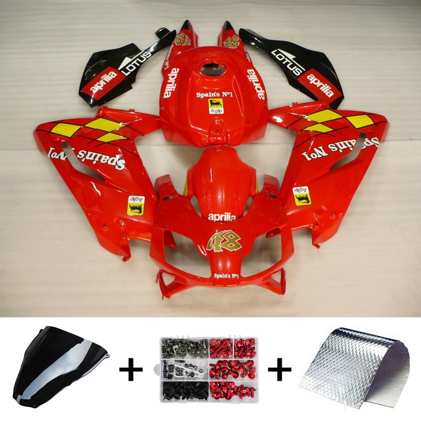 2006-2011 Aprilia RS125 Amotopart Injection Fairing Kit Bodywork Plastic ABS #110