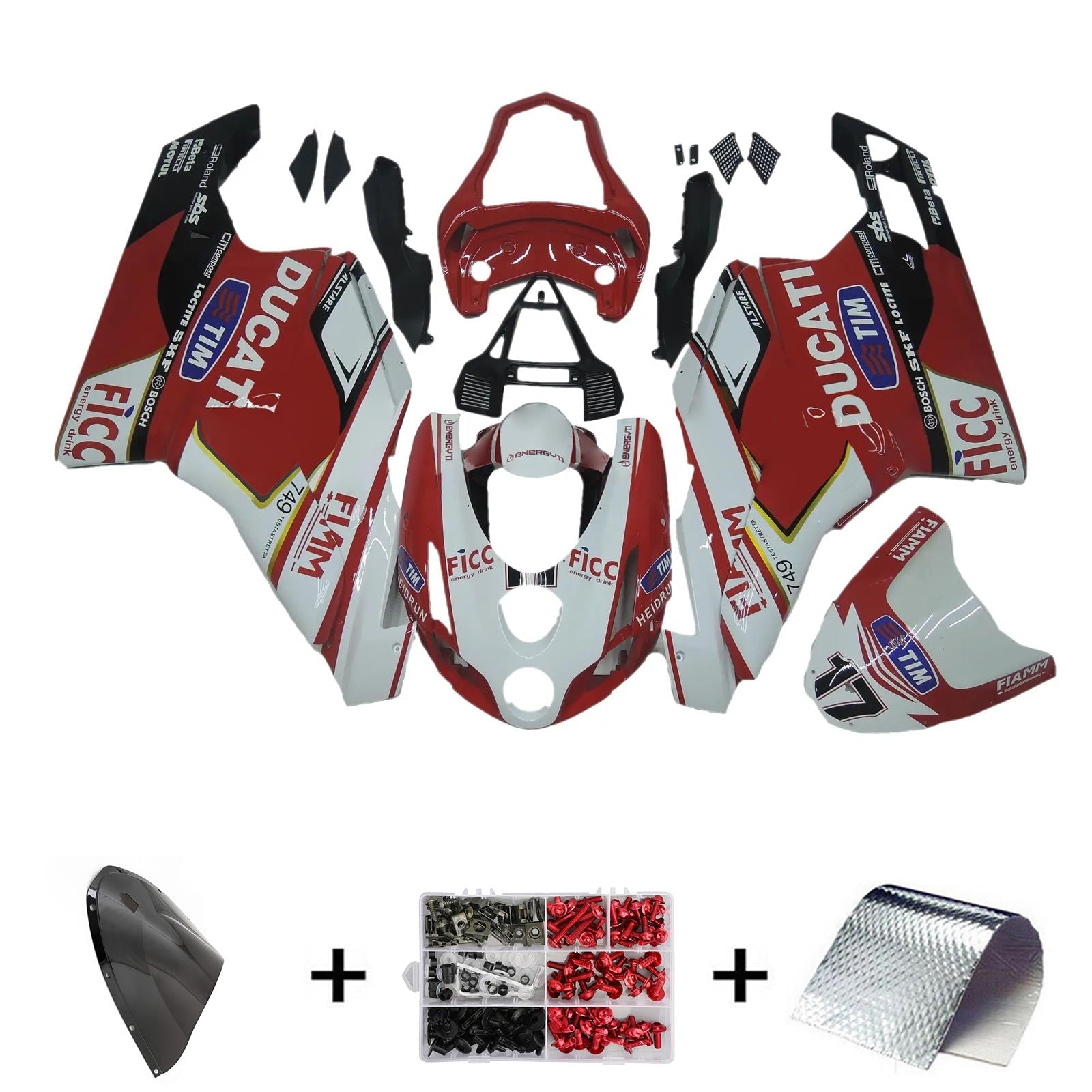 2003-2004 Ducati 999 749 Fairing Kit Bodywork ABS