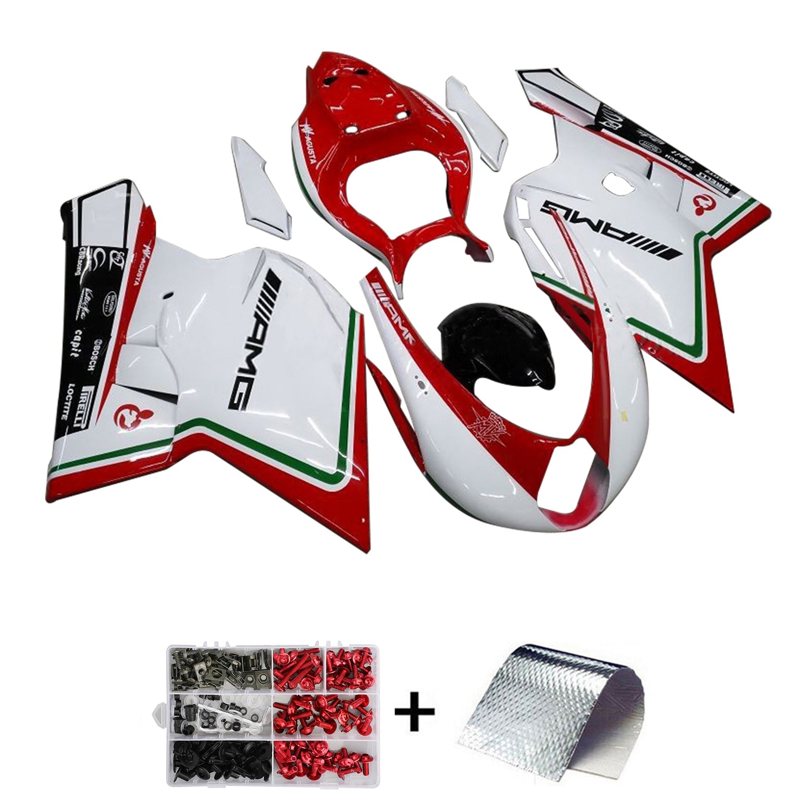 2005-2006 MV Agusta F4 1000 Kit de carenado Carrocería Plástico ABS