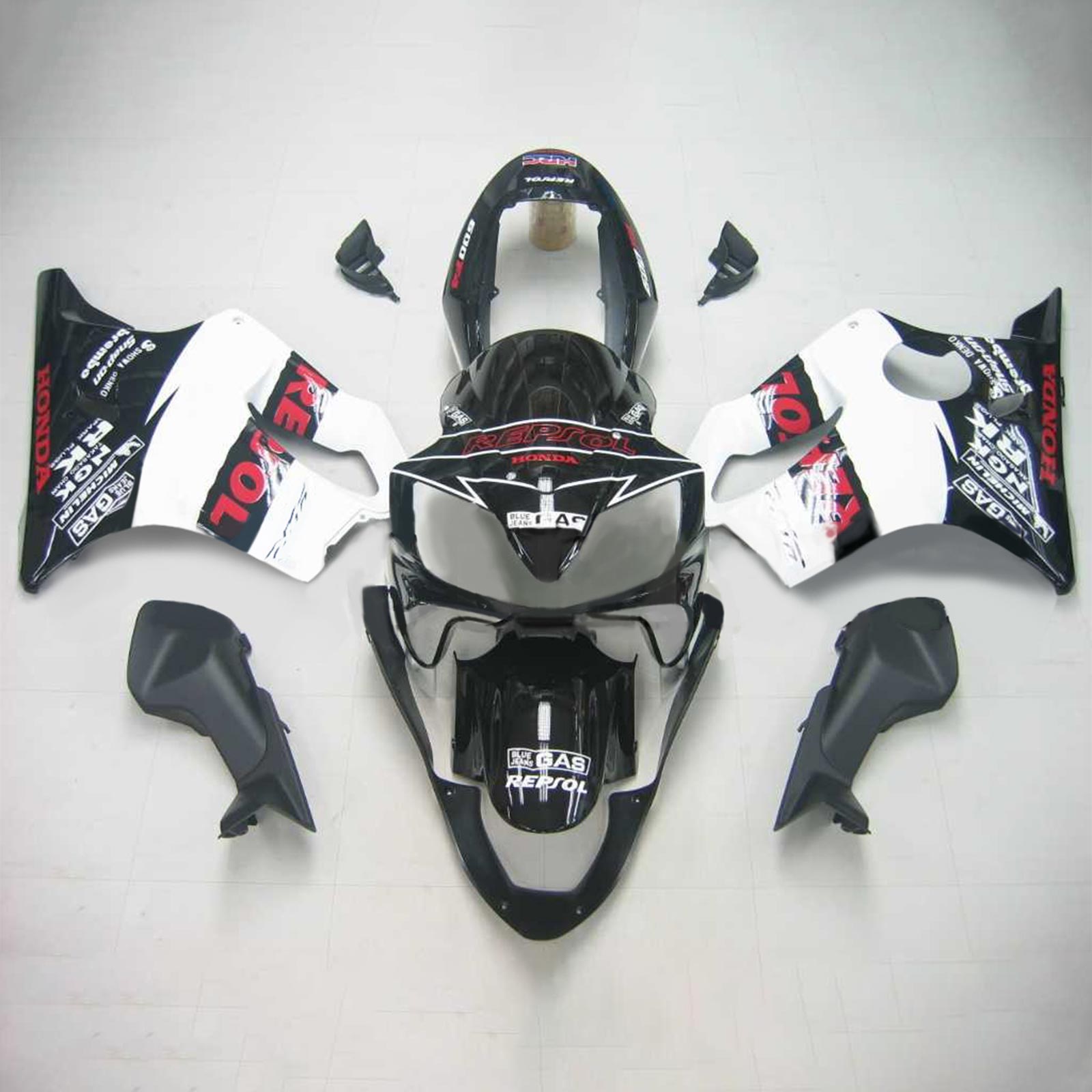 2004-2007 Honda CBR600 F4i Amotopart injectiekuipset carrosserie kunststof ABS #118