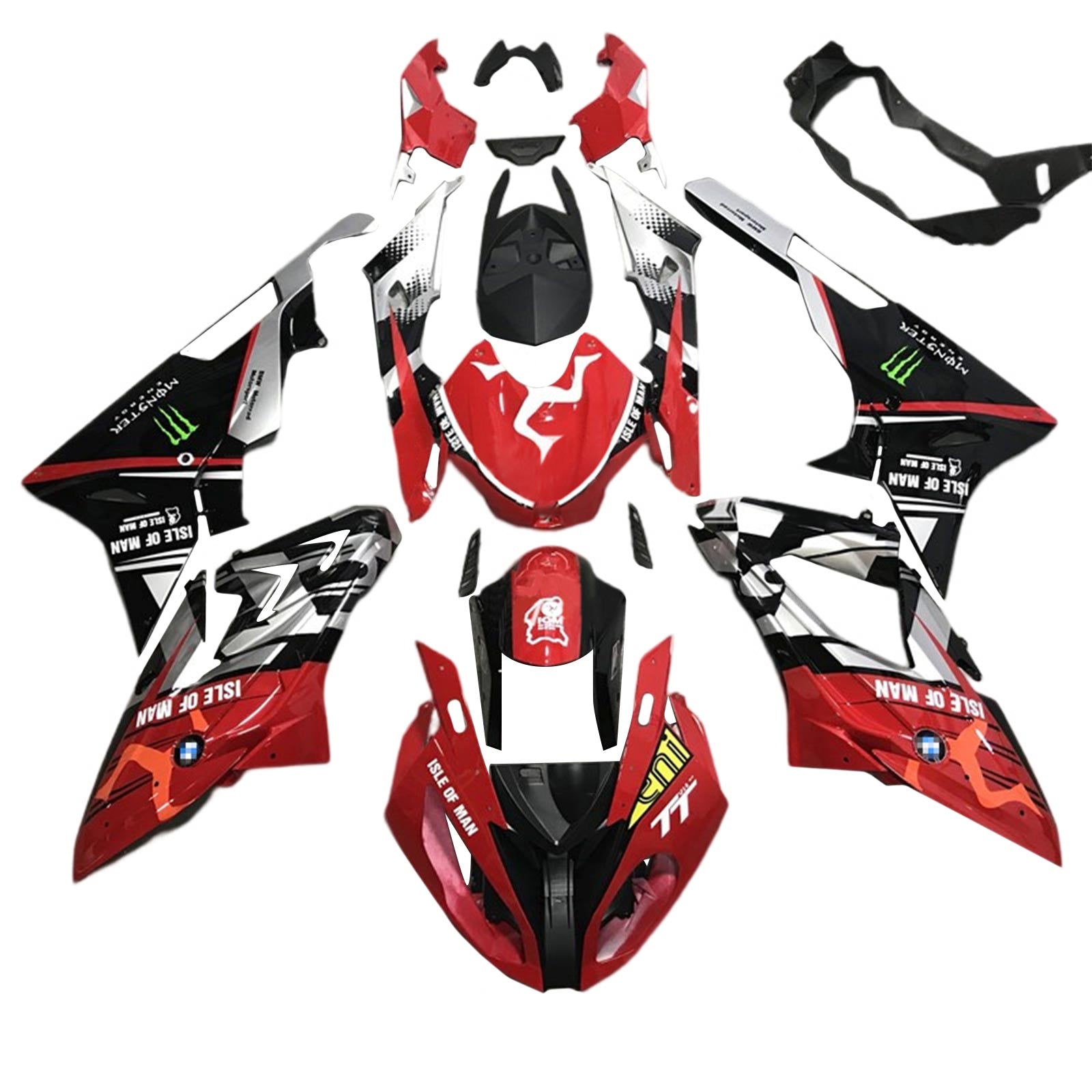 2015-2016 BMW S1000RR Fairing Kit Karosseri Plast ABS