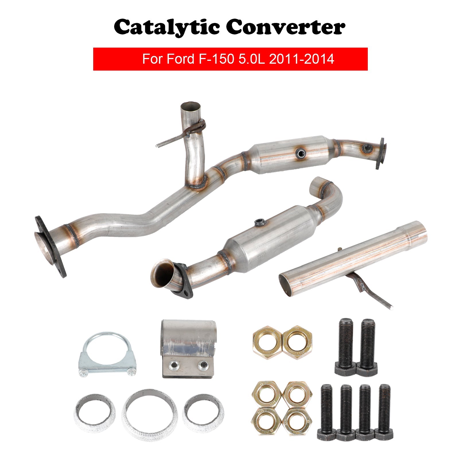 Convertisseur catalytique Ford F-150 5.0 V8 2011-2014 côté conducteur et passager