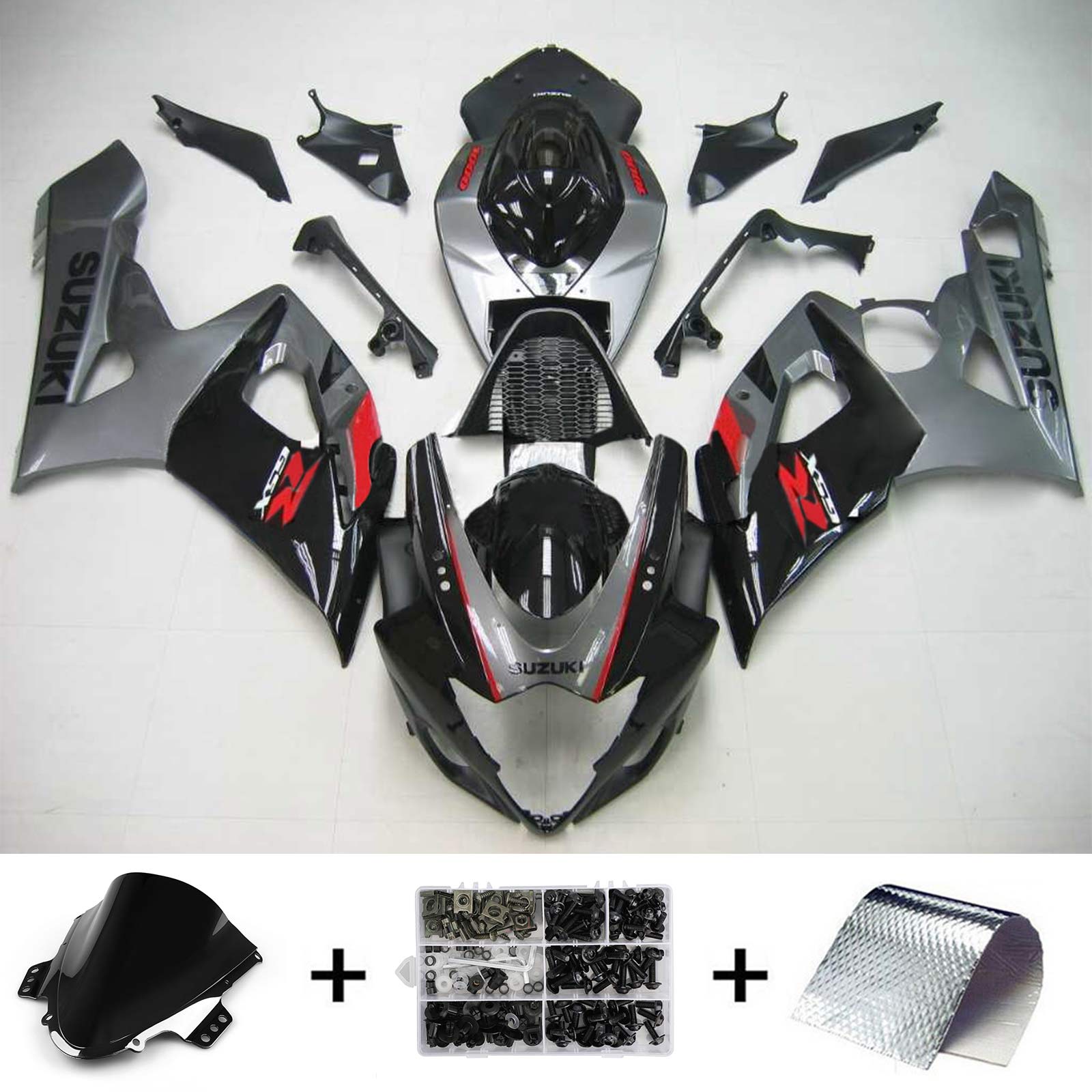 2005-2006 Suzuki GSXR1000 K5 Amotopart Injection Fairing Kit Bodywork Plastic ABS #120