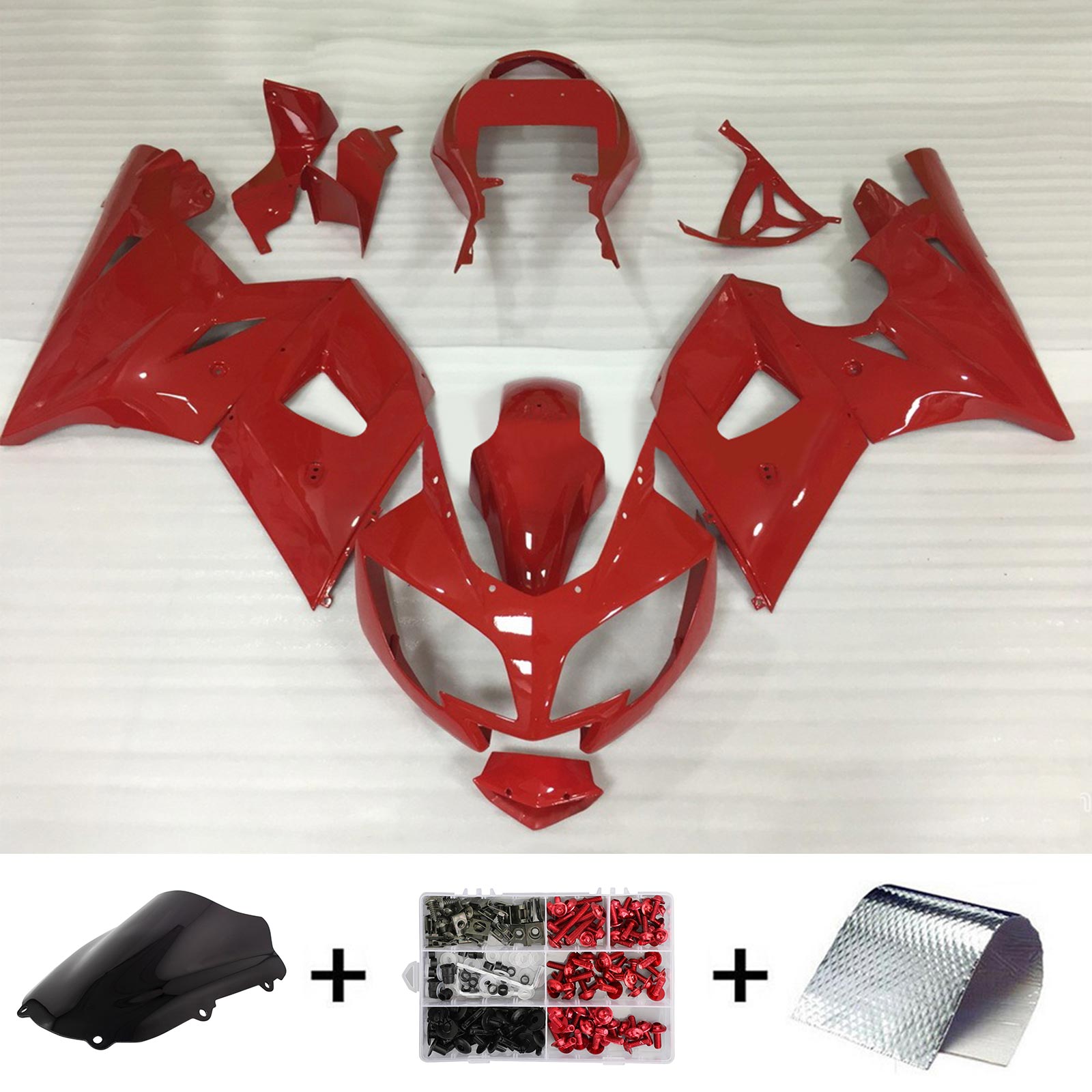 2002-2005 Triumph Daytona 600 Amotopart Injection Fairing Kit Karosseri Plast ABS #107