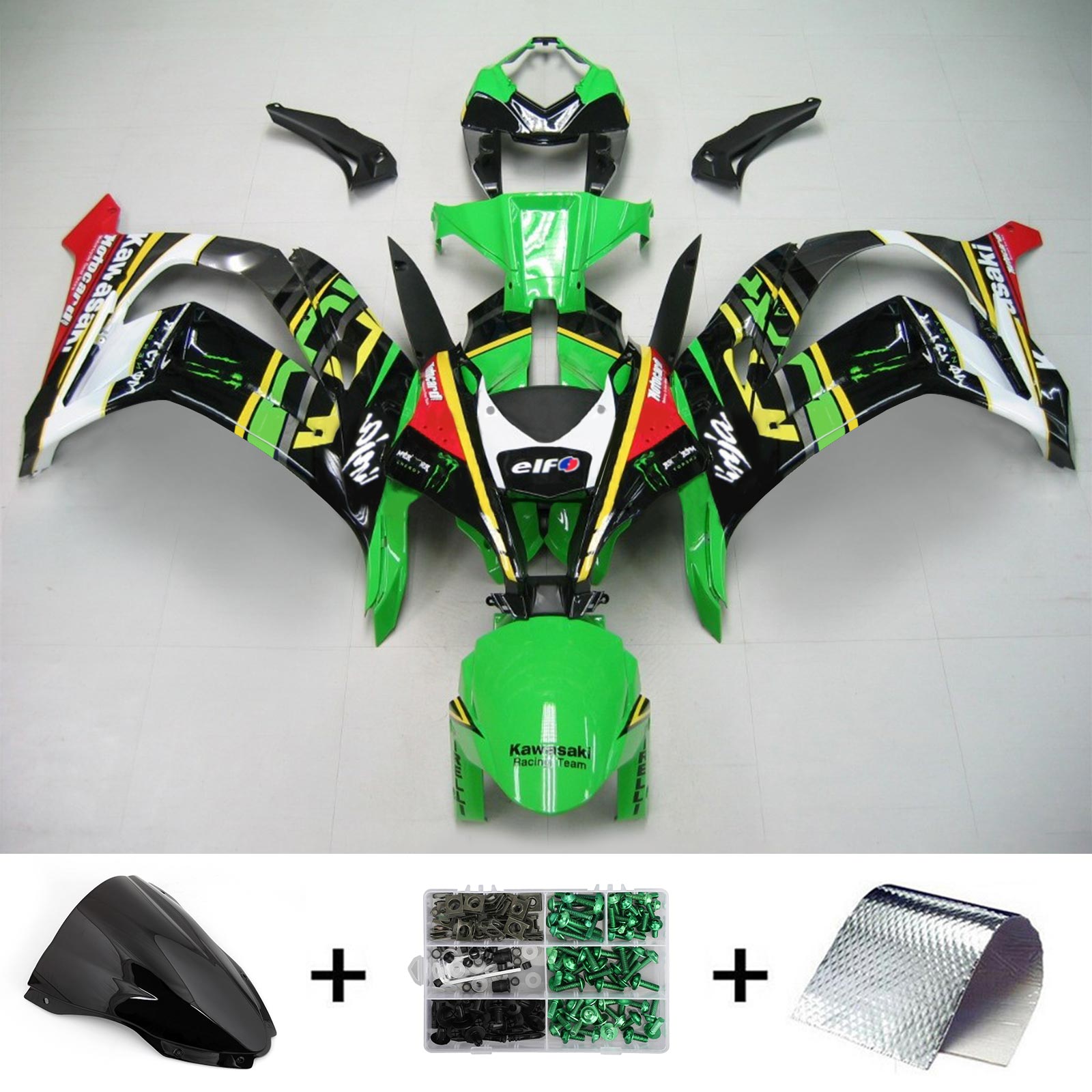 2021-2024 Kawasaki ZX-10R ZX10R Amotopart Injection Fairing Kit Kawasaki ABS #101