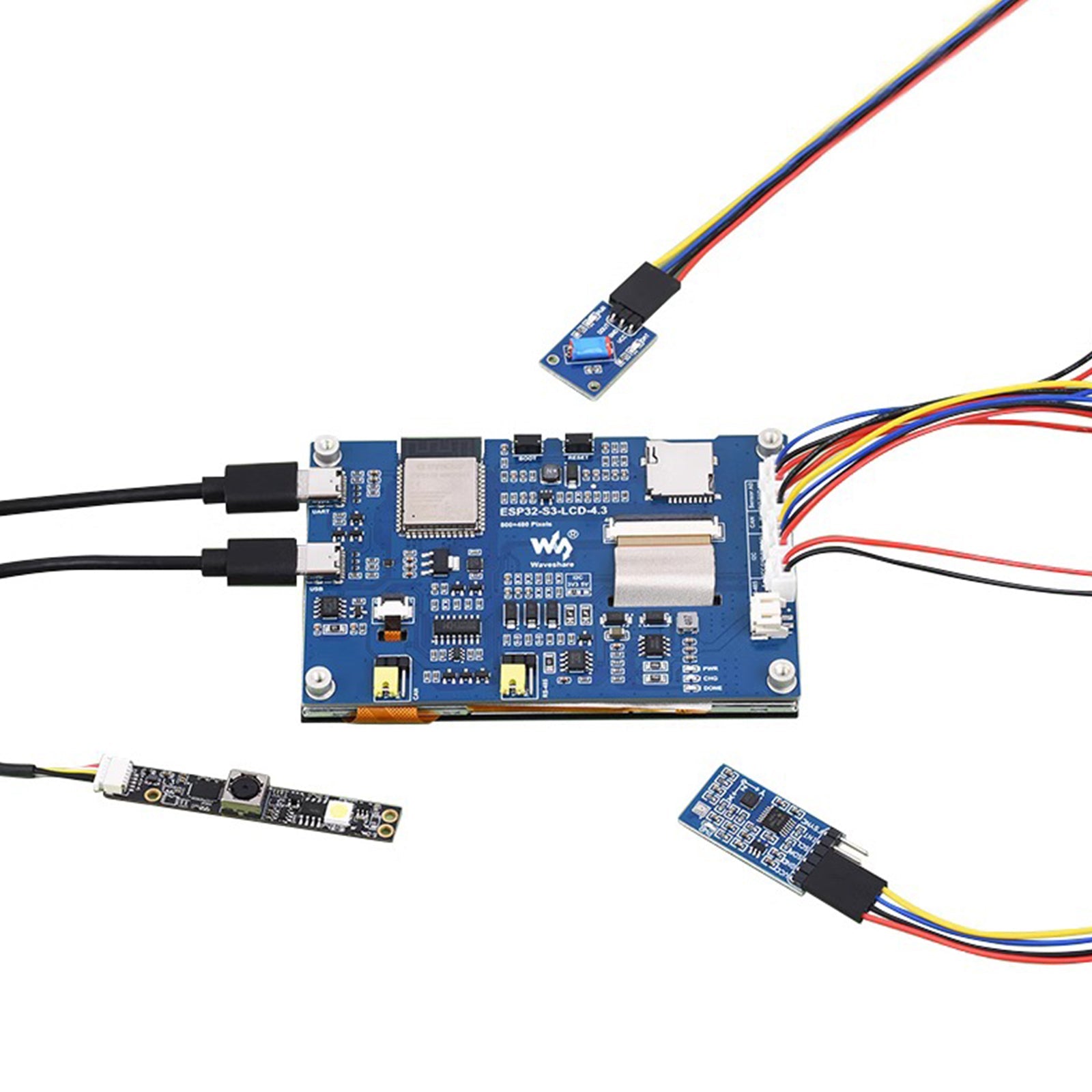 Carte de développement ESP32-S3, écran tactile capacitif de 4.3 pouces, LX7, Wifi, Bluetooth