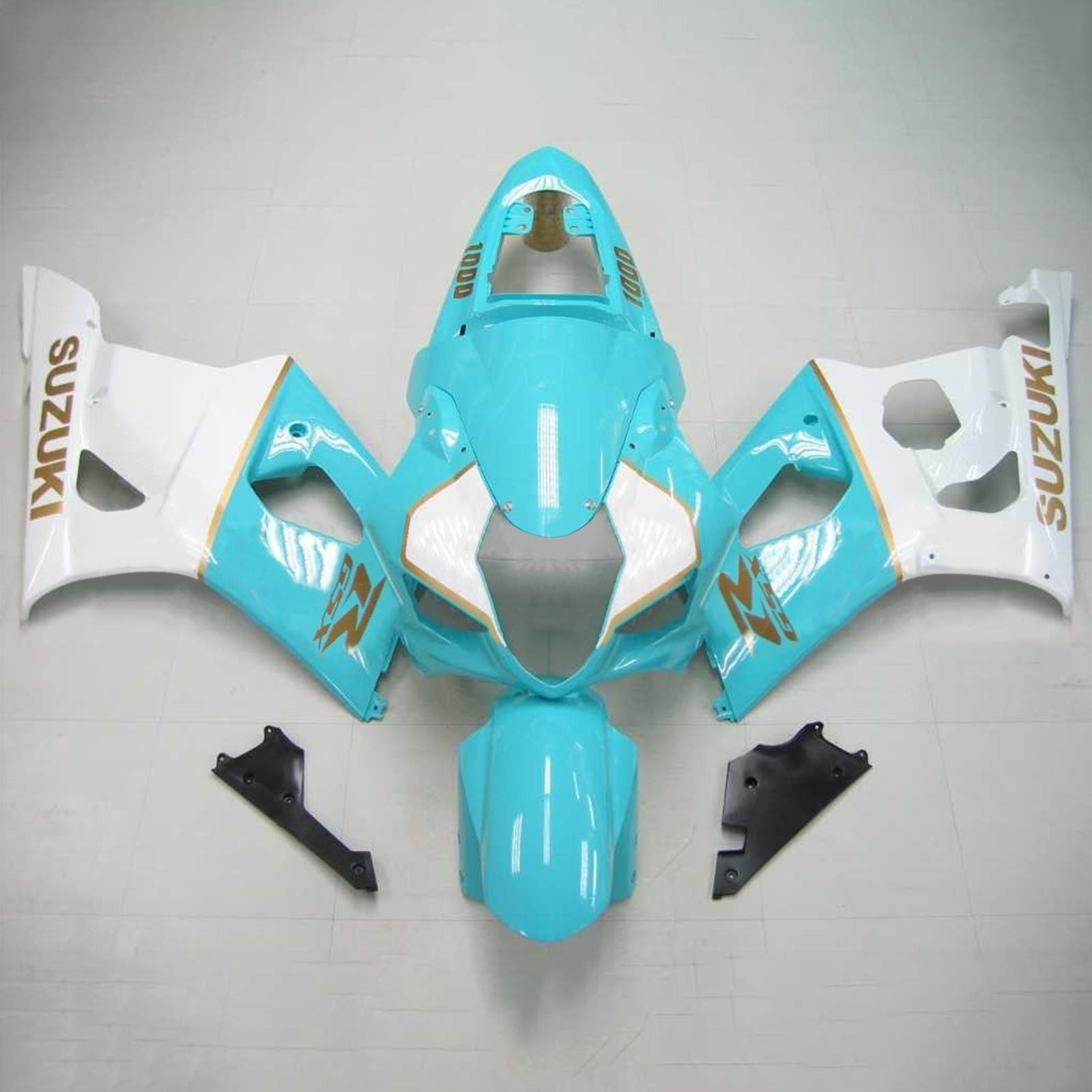 2003-2004 Suzuki GSXR1000 K3 Amotopart Injection Fairing Kit Karosseri Plast ABS #120