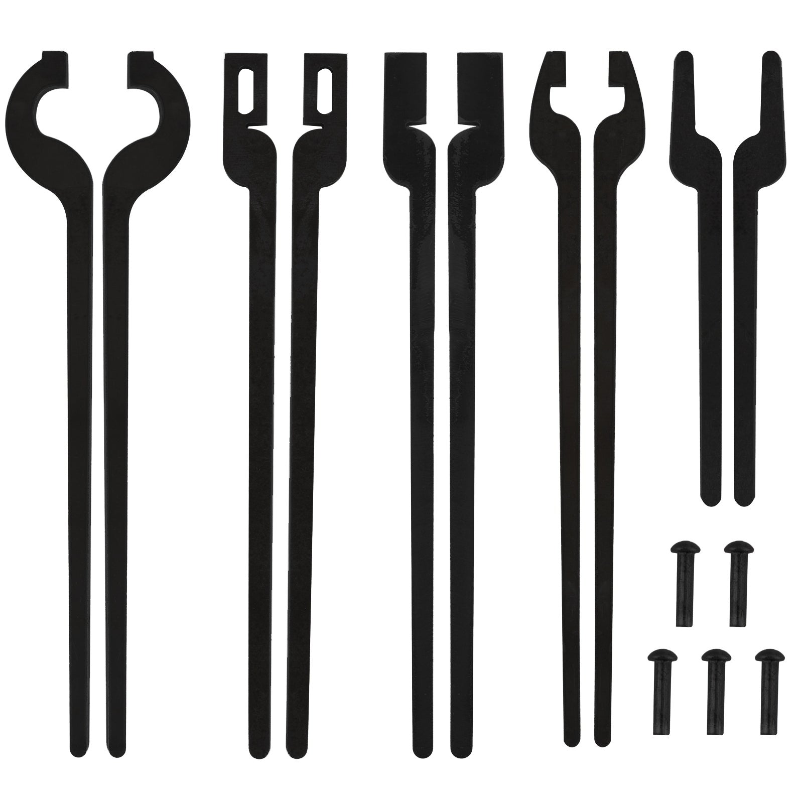 Five Types Of Tongs Bundle Set Comes With Rivet Convenient Multifunctional Tools