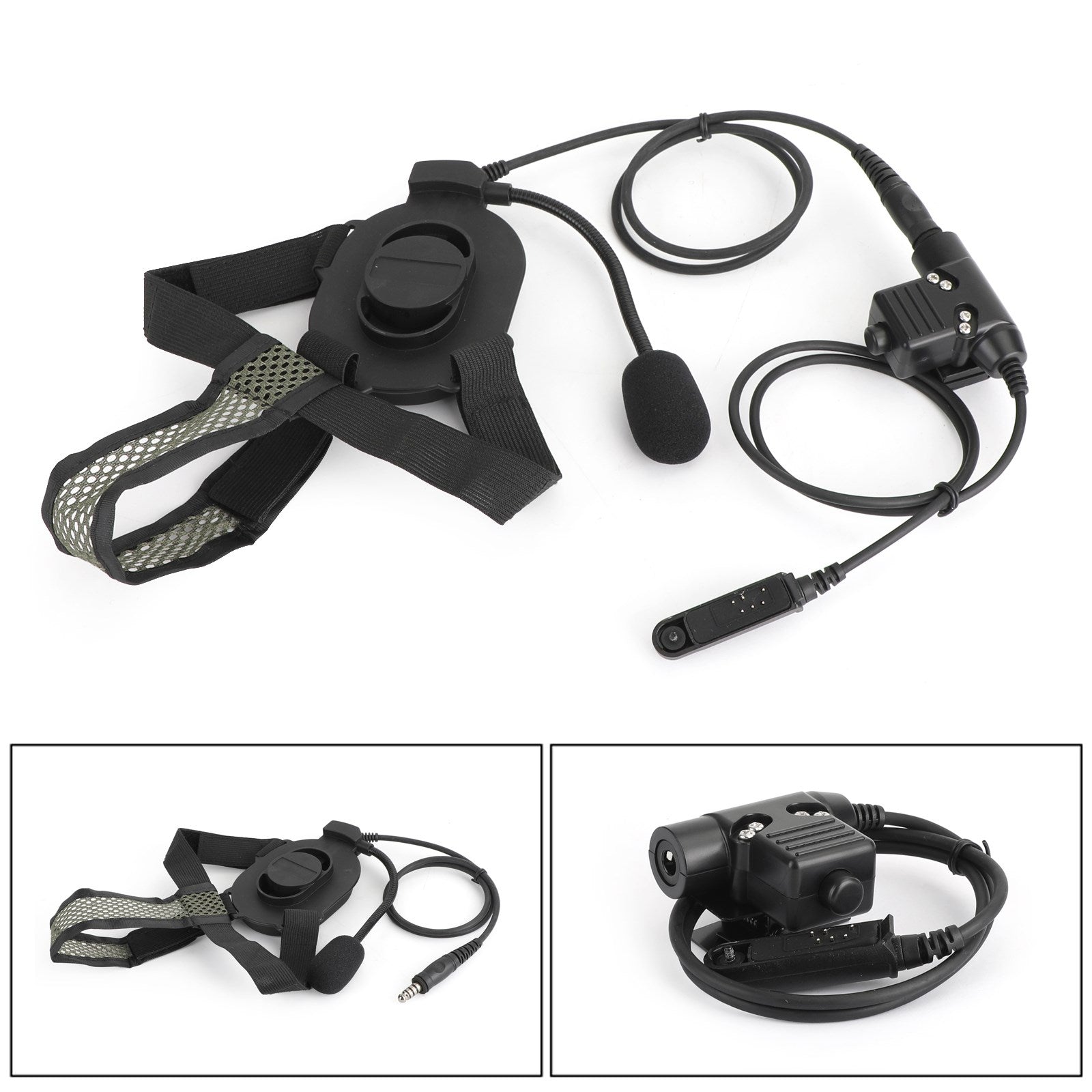 Waterproof Tactical Head-mounted Headset Fit for BaoFeng BF-UV9Rplus BF-UV9R