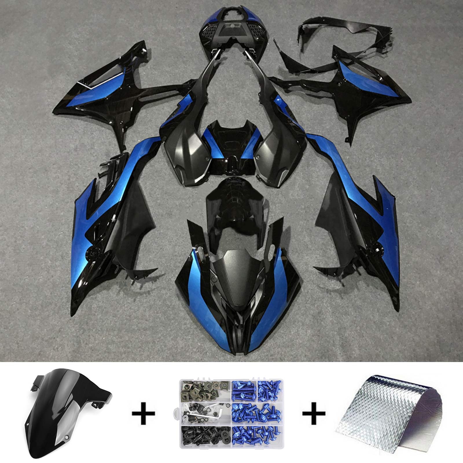 2019-2022 BMW S1000RR Amotopart Kit de carénage d'injection carrosserie plastique ABS #127