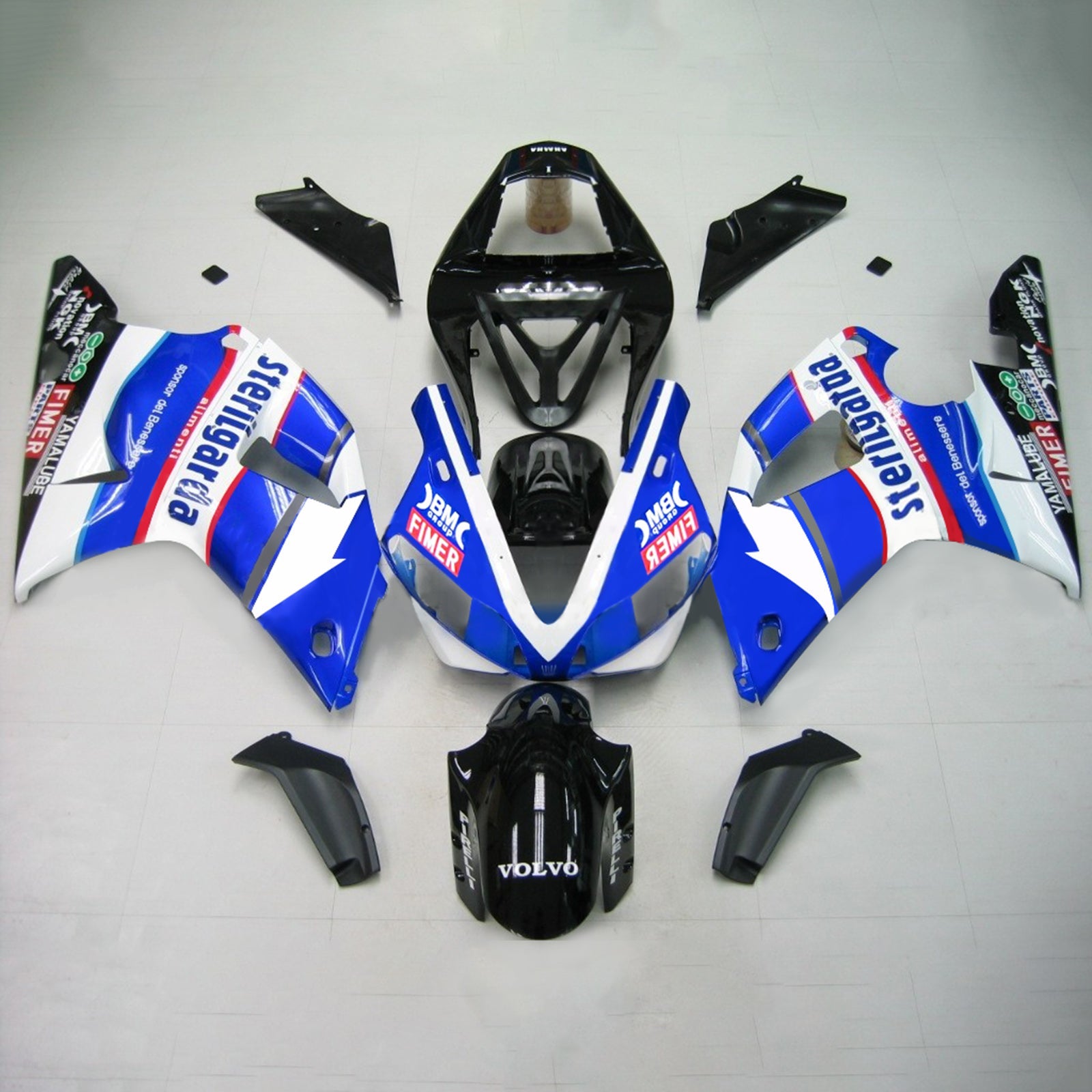 2000-2001 Yamaha YZF 1000 R1 Injection Fairing Kit Bodywork Plastic ABS #110