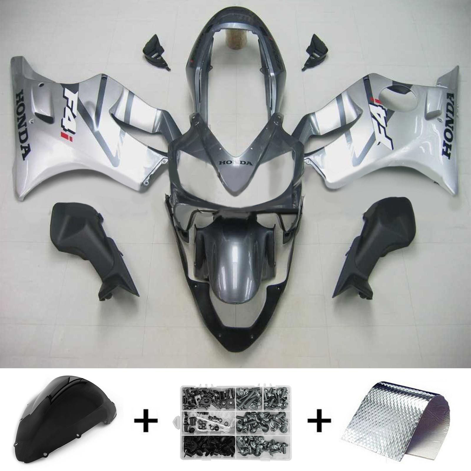 2004-2007 Honda CBR600 F4i Amotopart injectiekuipset carrosserie kunststof ABS #117