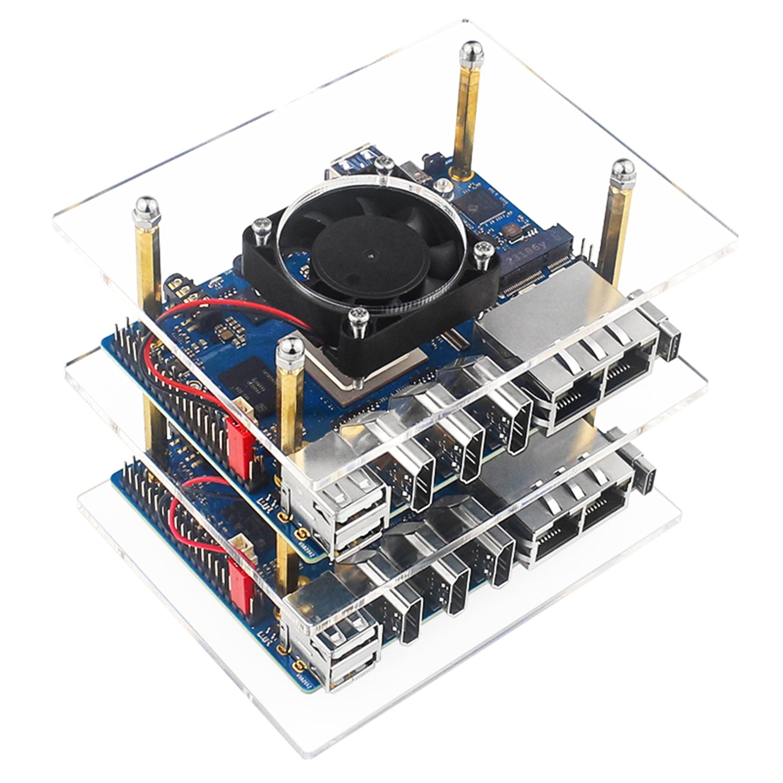 Orange Pi 5 Plus Orangepi Protective Shell Two-Layer Cluster Acrylic Shell