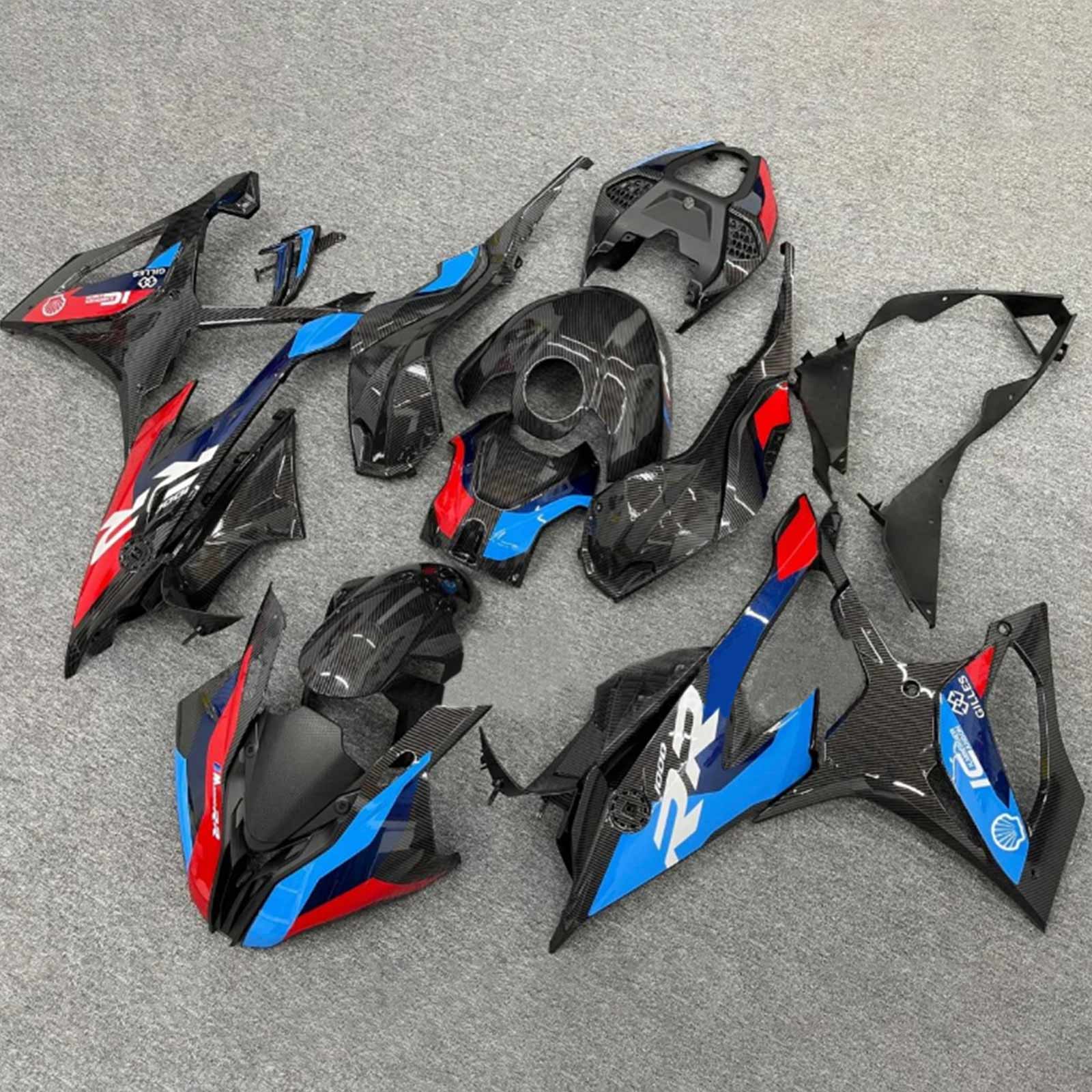 2019-2022 BMW M1000RR S1000RR Amotopart Injection Fairing Kit Karosseri Plast ABS #129