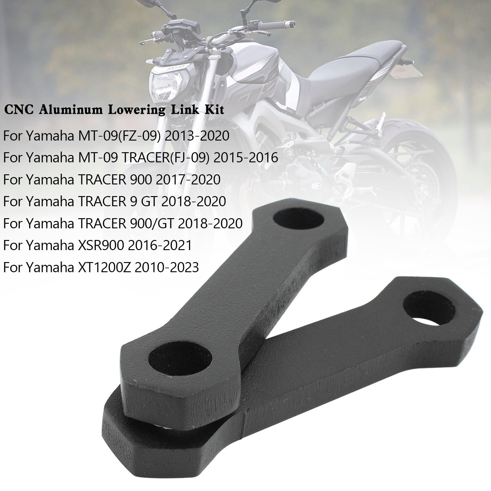 Yamaha MT-09 TRACER 900 XSR900 XT1200Z CNC aluminium verlagingsset