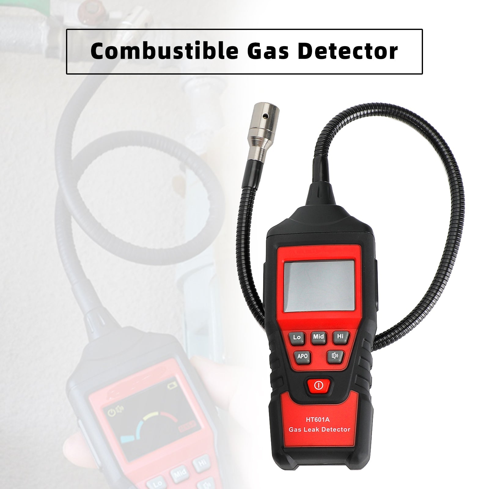 100% Brand New Portable Combustible Natural Gas Propane Leak Detector LCD Tester Visual Leakage