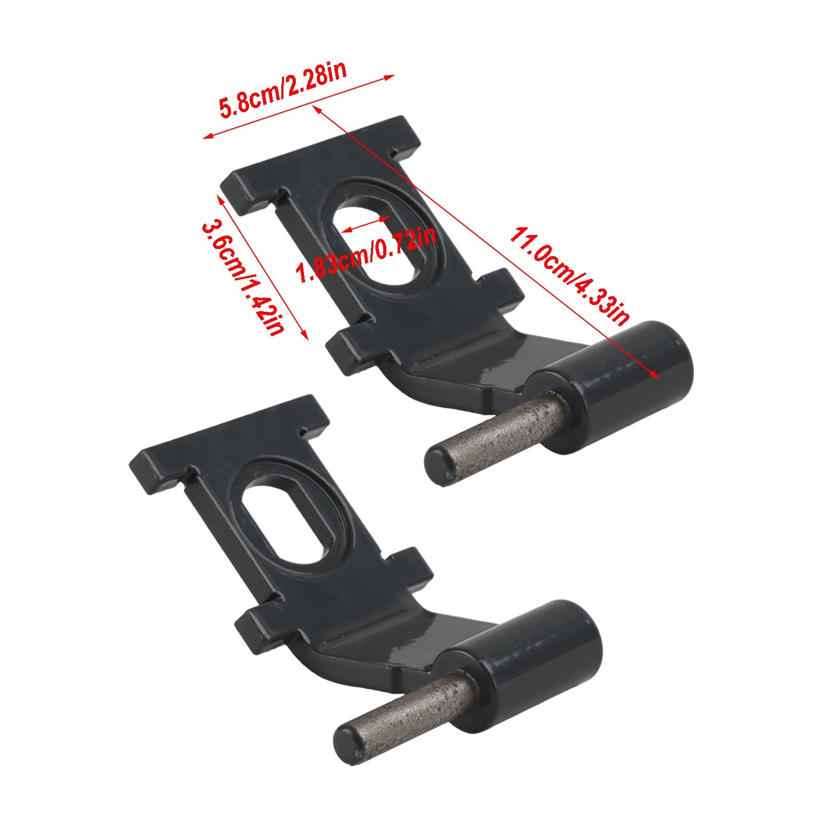 2PCS 7193725 CAB Door Hinge for Bobcat T450 T550 T590 T595 T630 T650 T740 T750