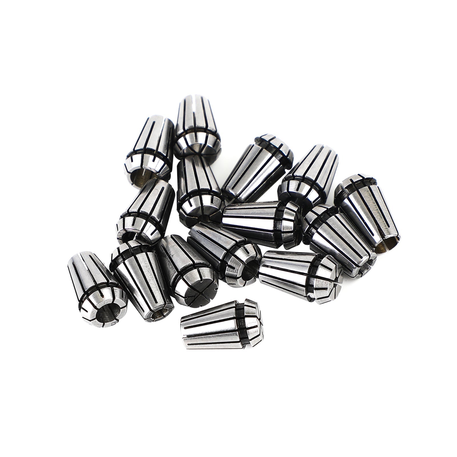 15Pcs ER11 Spring Collet Set For CNC Milling Lathe Tool Engraving Machine Steel