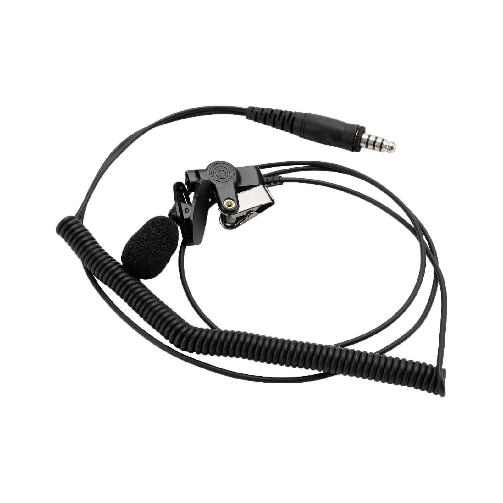 For STP8000 STP8030 STP8035 6-Pin PTT 7.1-A3 Transparent Tube Headset with Mic