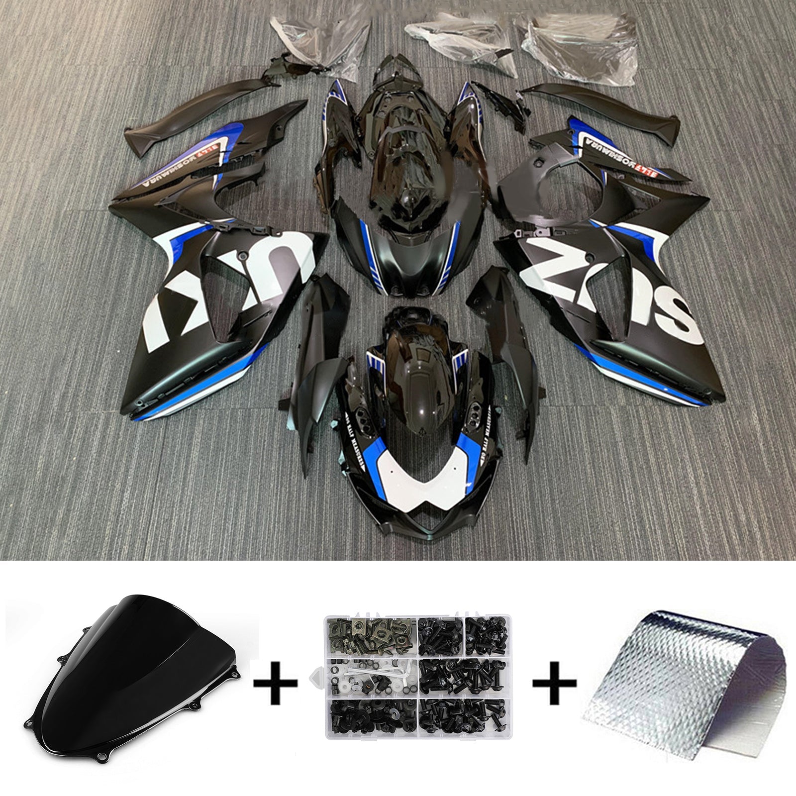 2009-2016 Suzuki GSXR1000 K9 Kit de carénage carrosserie plastique ABS