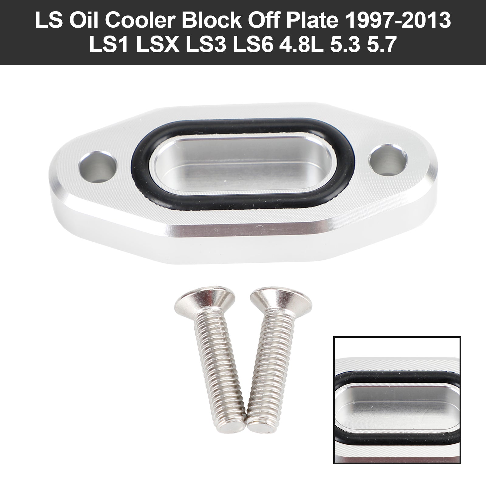 1997-2003 LS1 LSX LS3 LS6 4.8L 5.3 5.7 LS Bloc de refroidissement d'huile hors plaque R5134