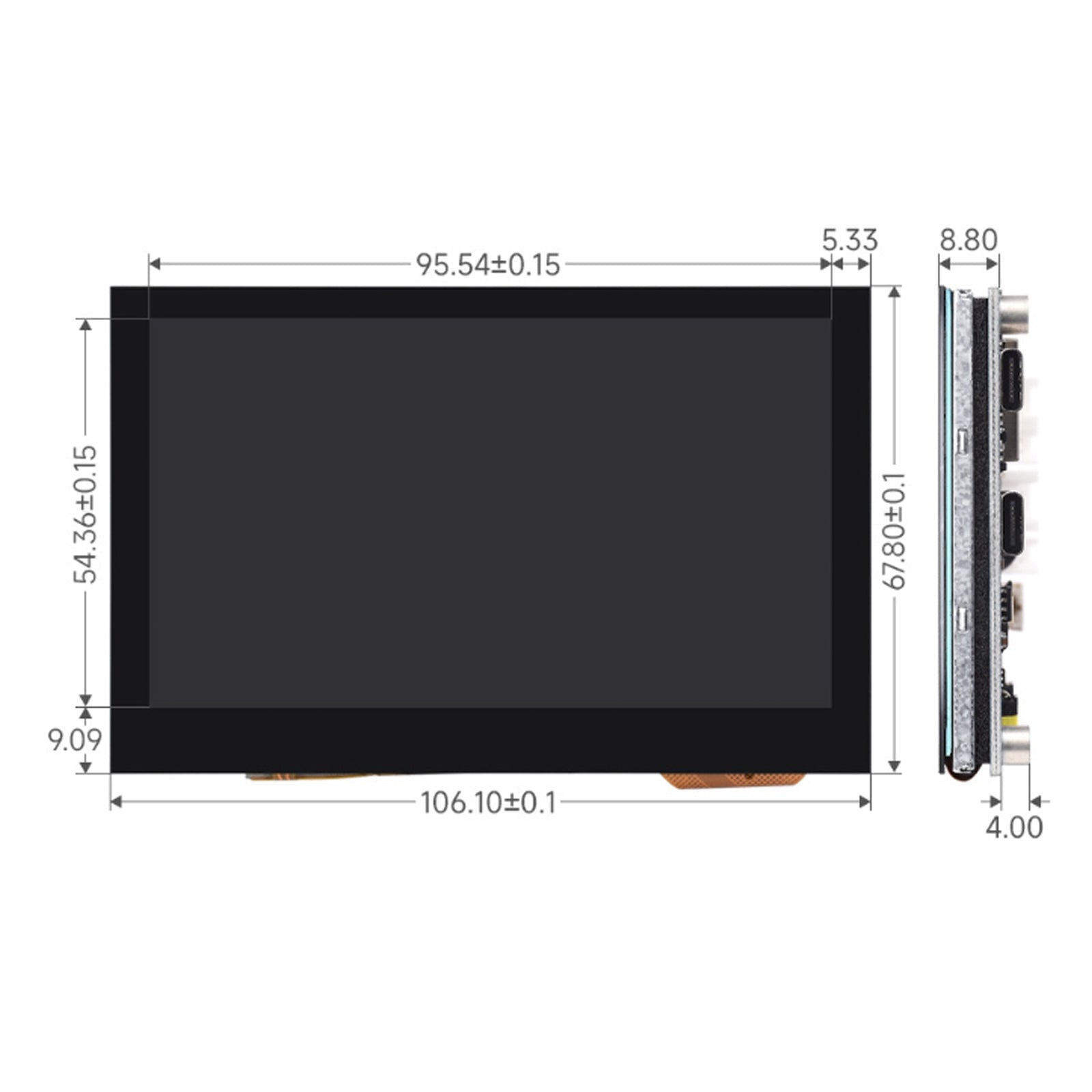 ESP32-S3 ontwikkelingsbord 4,3-inch capacitief touchscreen LX7 Wifi Bluetooth