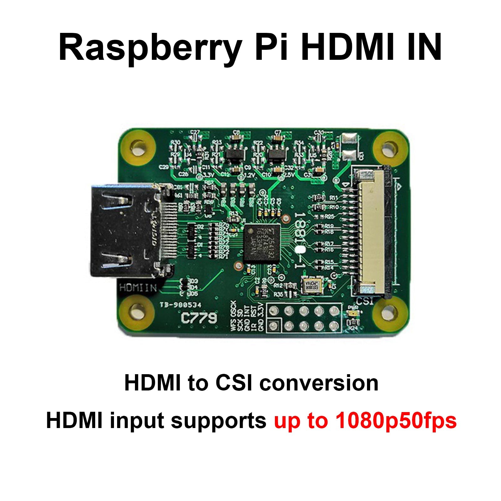 Module HDMI vers CSI-2 C790 Entrée HDMI vers carte d'extension CSI C0779 Pikvm