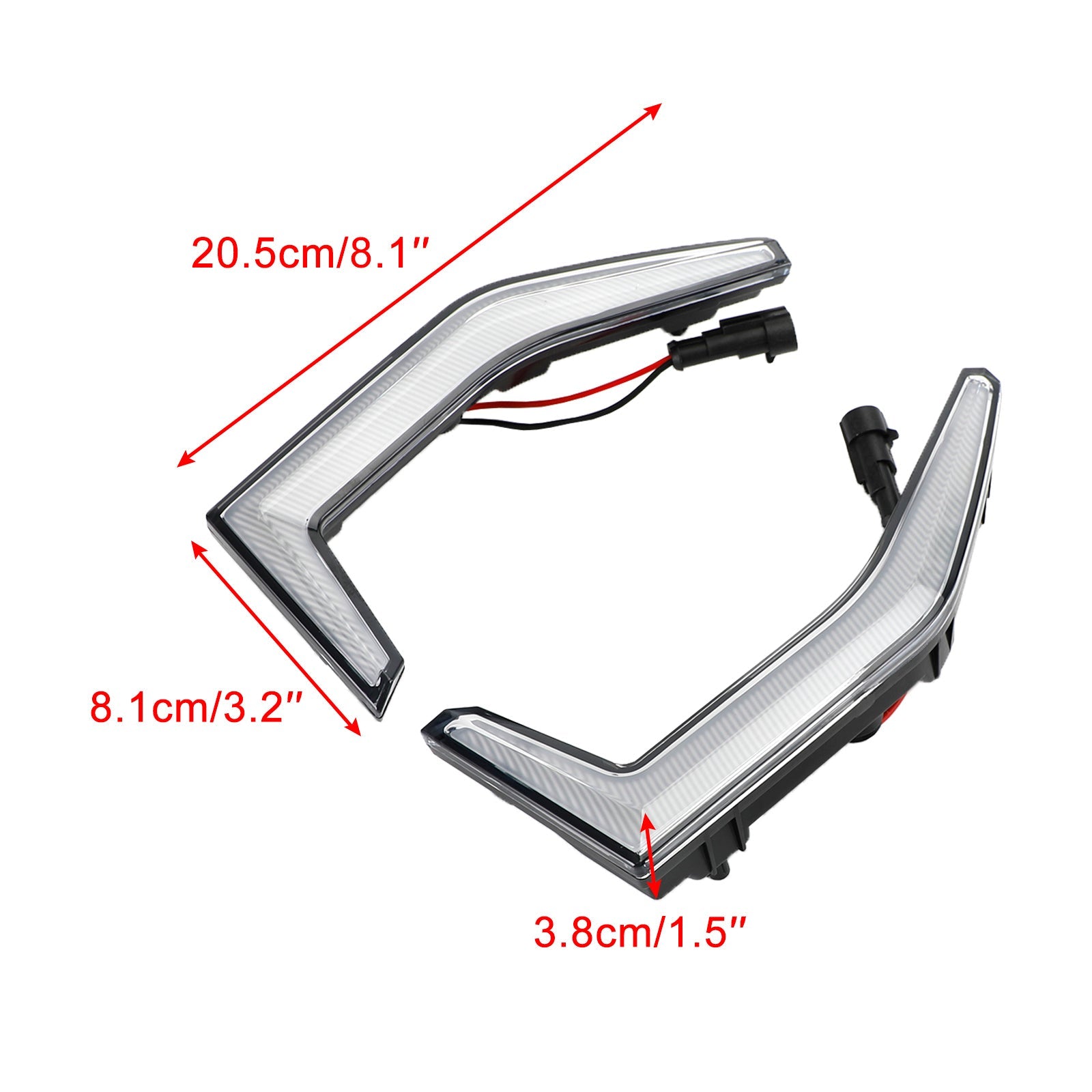 Kawasaki Teryx KRX 1000 2020-2023 Fang Accent Grilllampen LED-voorlicht