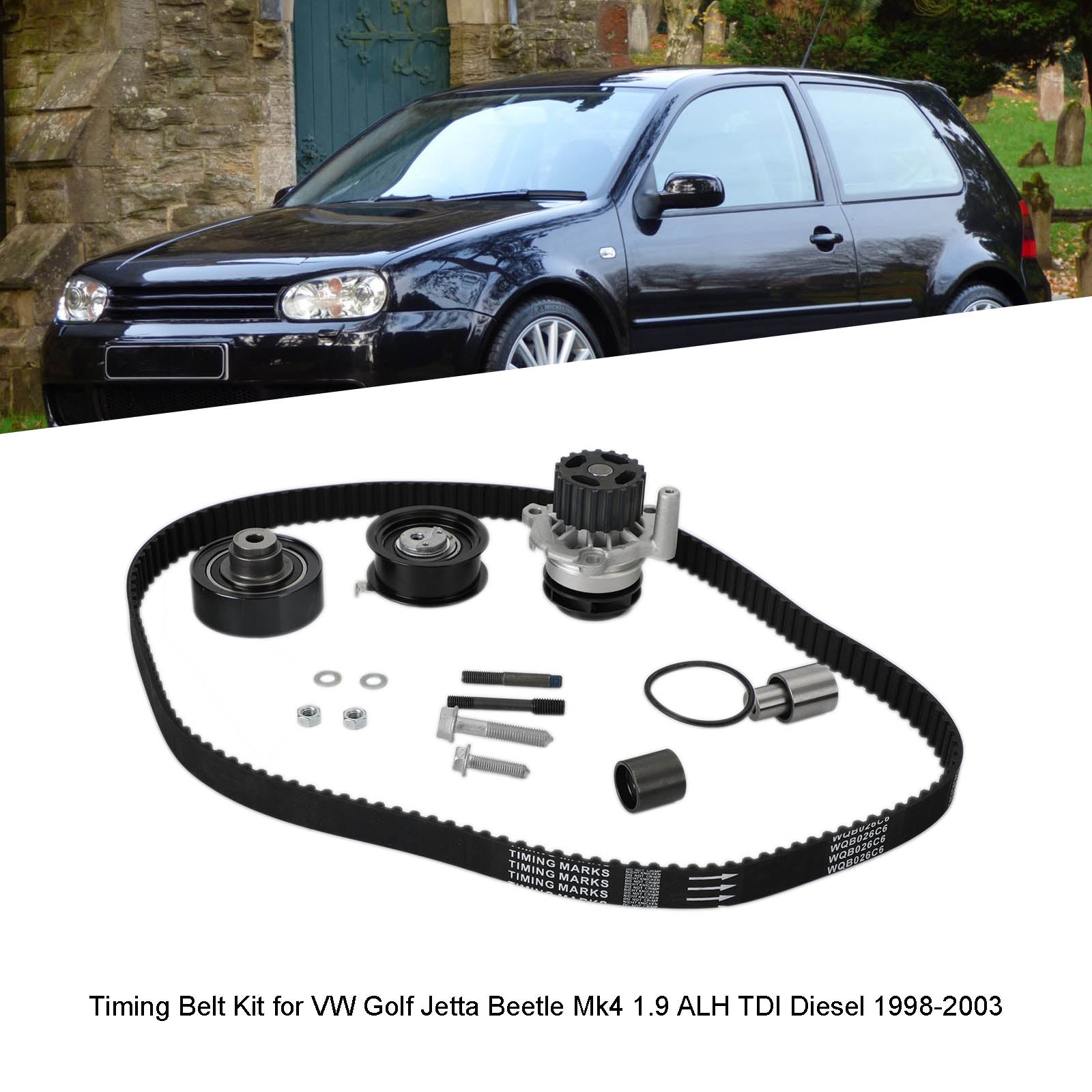 Distributieriemset voor VW Golf Jetta Beetle Mk4 1.9 ALH TDI Diesel 1998-2003