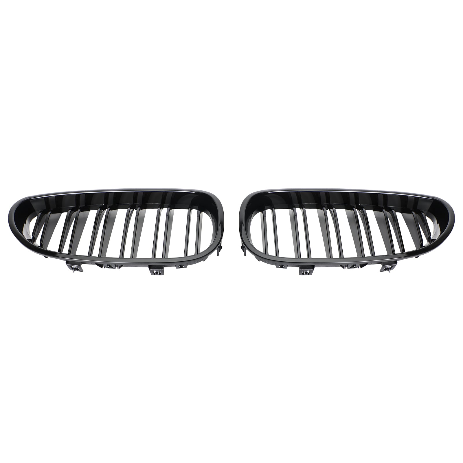 2004-2009 BMW E60 E61 M5 520i 530i Glossy Black Front Sport Kidney Grille ABS Generic