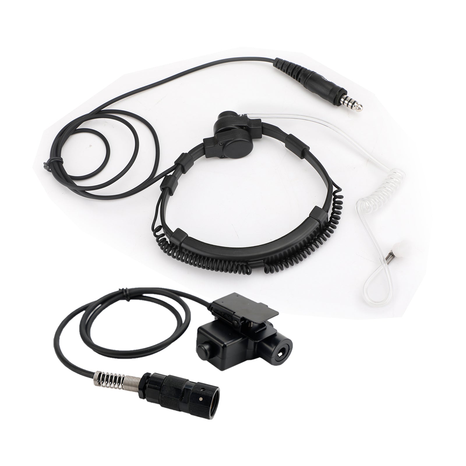 7,1 mm grote stekker tactische keelmicrofoonheadset voor AN/PRC-152 AN/PRC-148 U329-radio