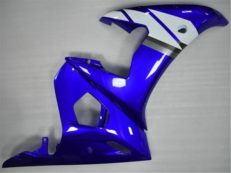 2003-2004 Yamaha YZF R6 kuip blauw-witte set