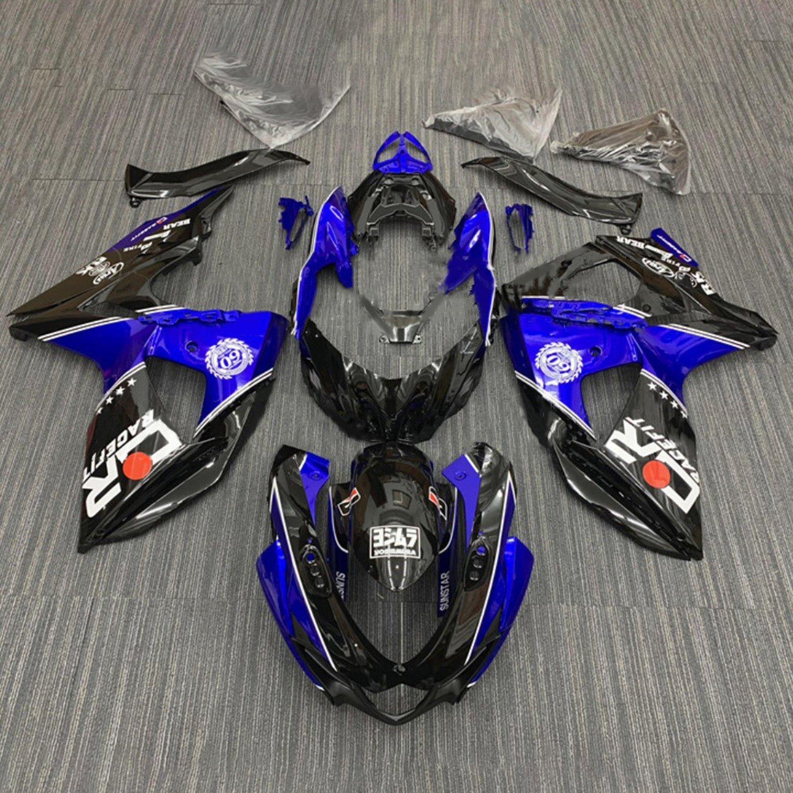 2009-2016 Suzuki GSXR1000 K9 Fairing Kit Bodywork Plastic ABS