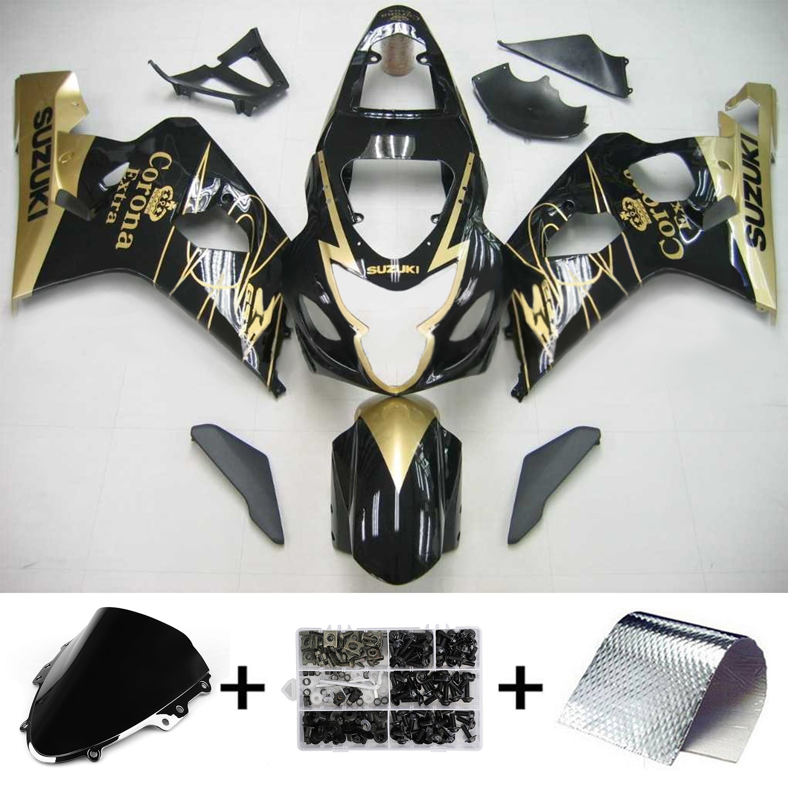 2004-2005 Suzuki GSXR 600/750 K4 Amotopart Injection Fairing Kit Bodywork Plastic ABS #118