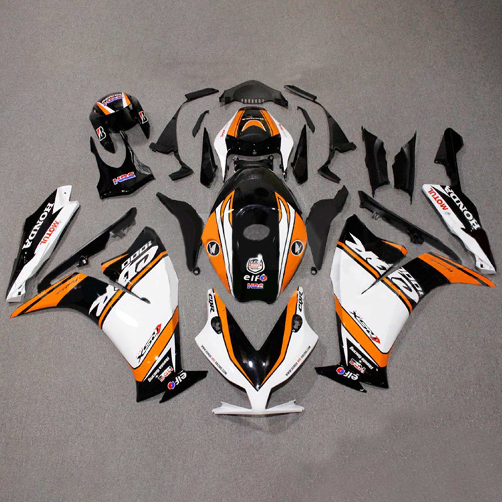 Kit de carénage d'injection Honda CBR1000RR 2012-2016, carrosserie en plastique ABS #158