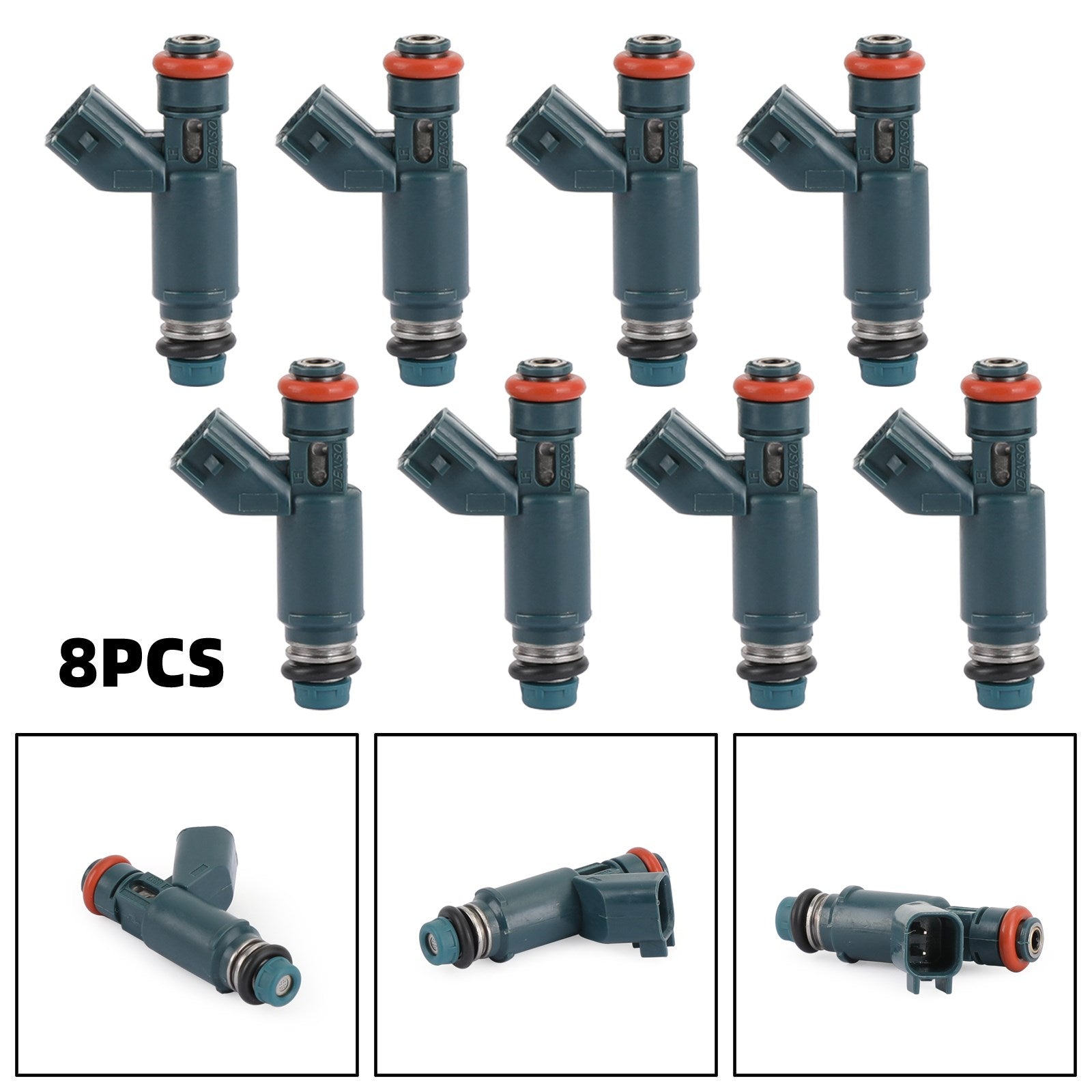 8PCS Fuel Injectors 2W93-BA Fit For 03-09 Jaguar 4.2L 08-09 Land Rover 4.2L Generic