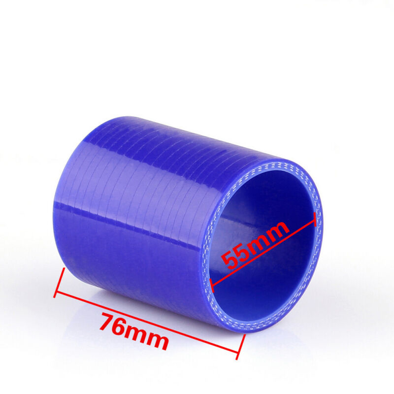 Straight 0 Degree 76mm 55mm Silicone Pipe Hose Coupler Intercooler Turbo