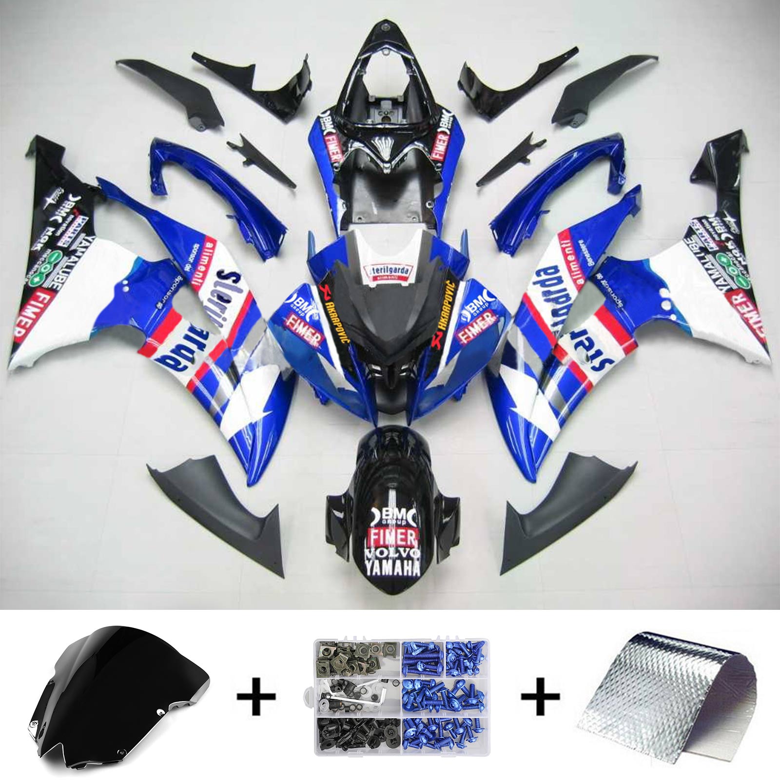 2008-2016 Yamaha YZF 600 R6 Injectiekuipset Carrosserie Kunststof ABS #101