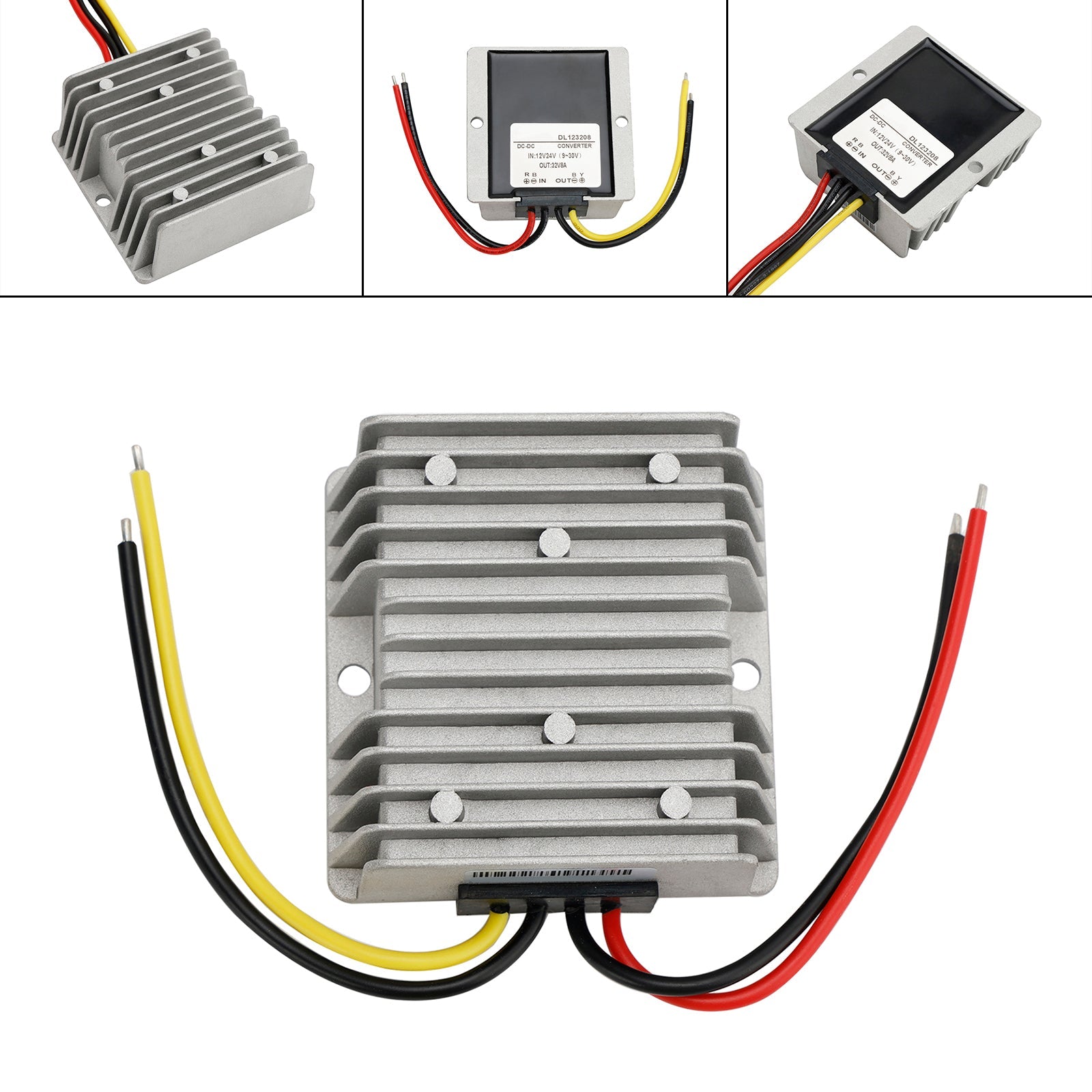 Waterdichte DC/DC-converterregelaar 12V/24V Stap tot 32V 8A 256W