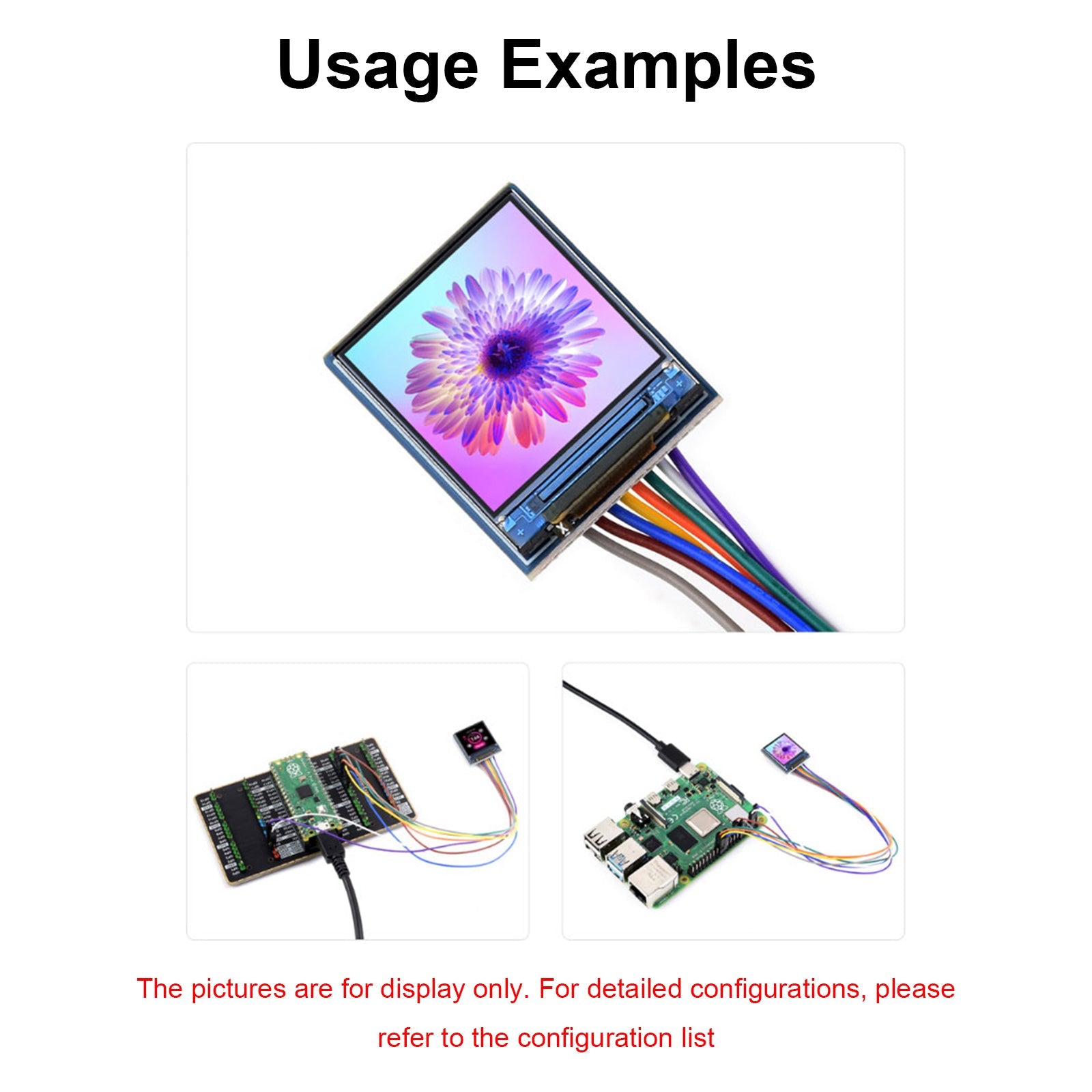 Raspberry Pi 0.85-inch IPS Screen GC9107 Driver Chip SPI Interface LCD Screen