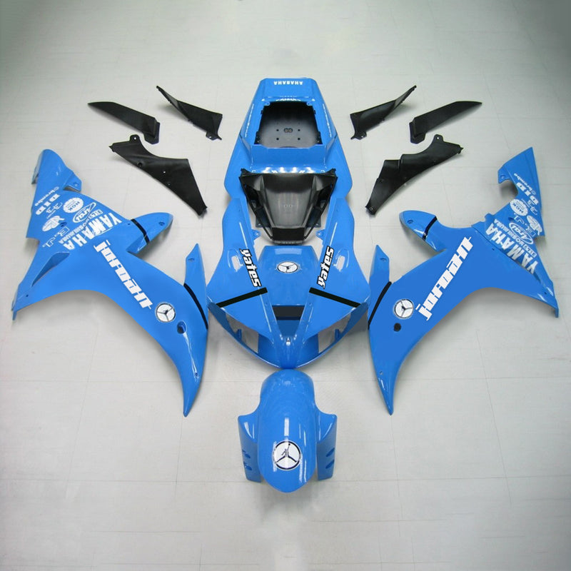 Amotopart Yamaha 2002-2003 YZF 1000 R1 Blue Fairing Kit