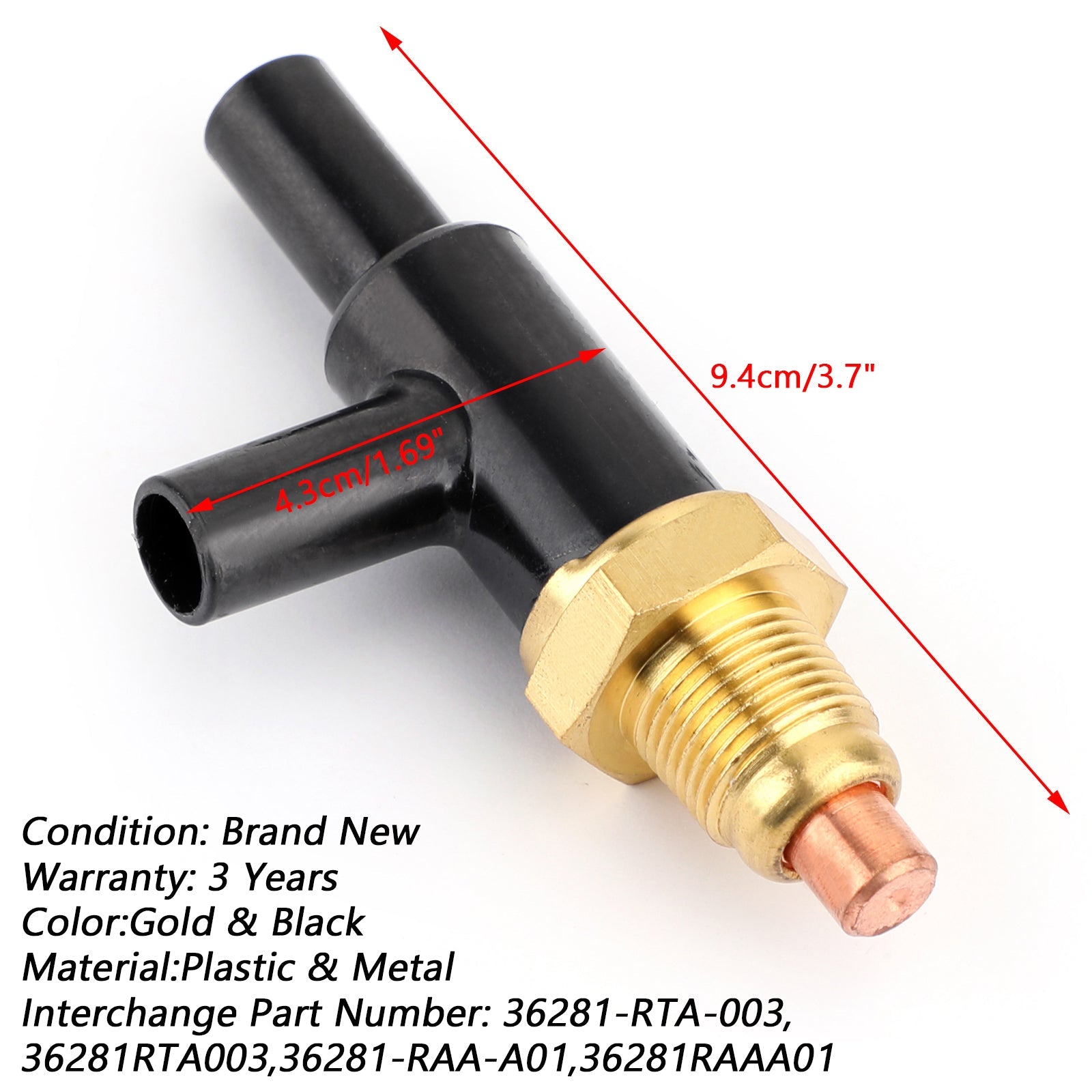 Électrovanne de commande d'assistance d'air d'injecteur de carburant, pour Honda Accord Civic CRV générique