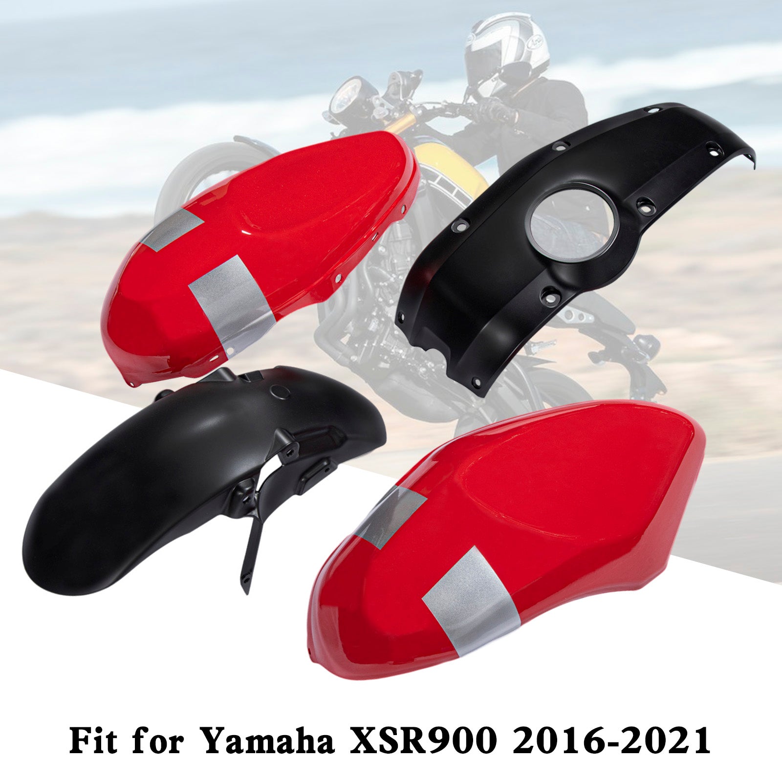 Kit de carénage de carrosserie en plastique ABS d'injection Yamaha XSR900 2016-2021 001#