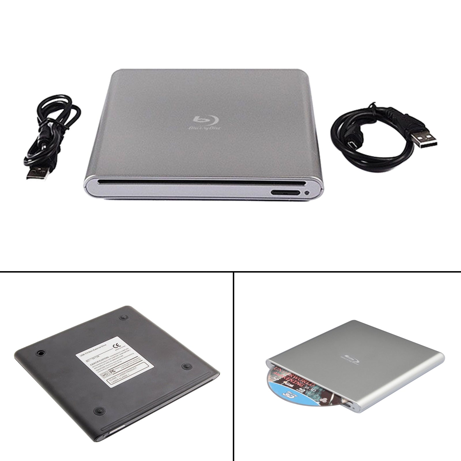 Originele Bluray-brander externe USB 3.0-speler BD DVD CD-recorder kabeldrive