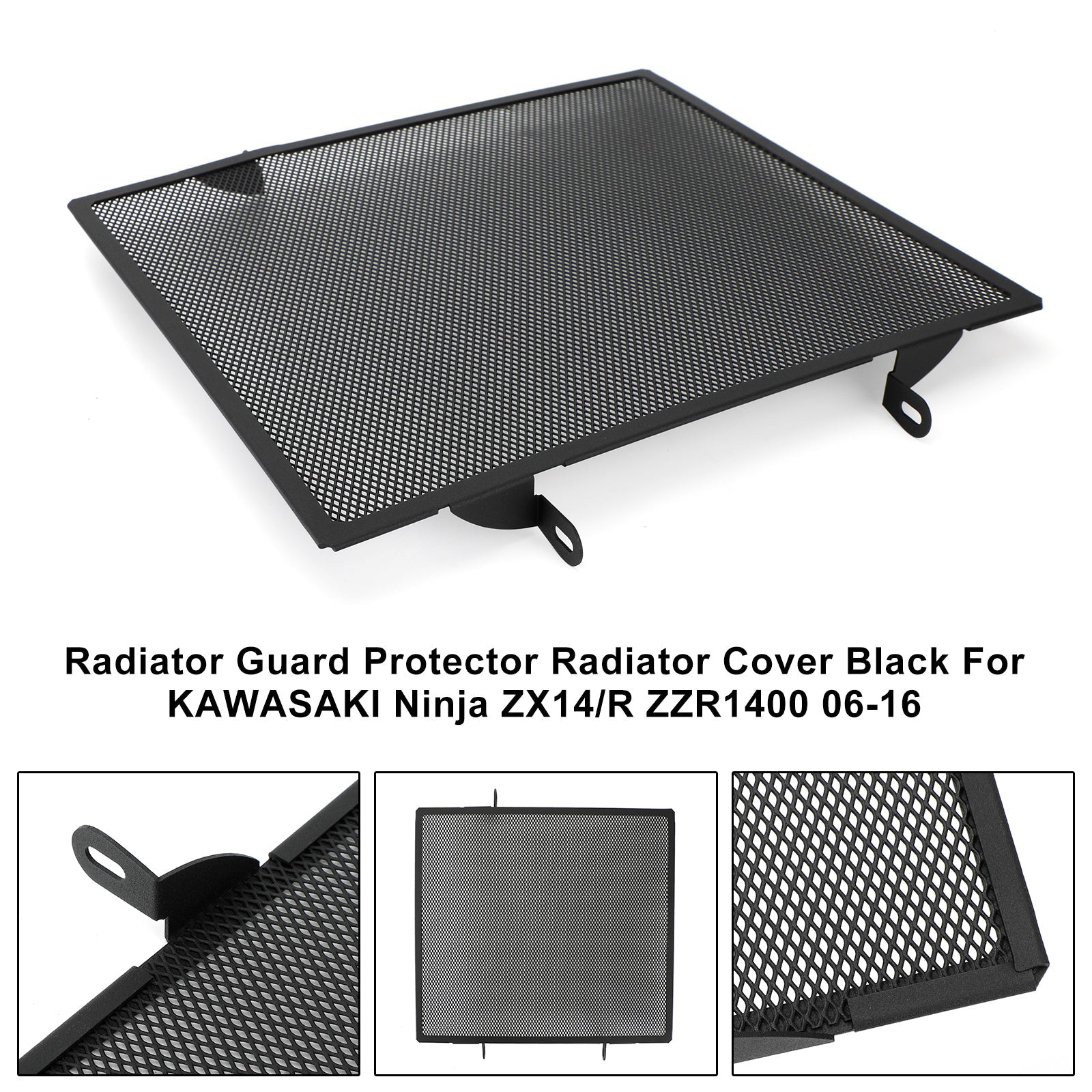 2006-2016 Kawasaki Ninja Zx14/R Zzr1400 Couvercle de protection de radiateur Protecteur de radiateur