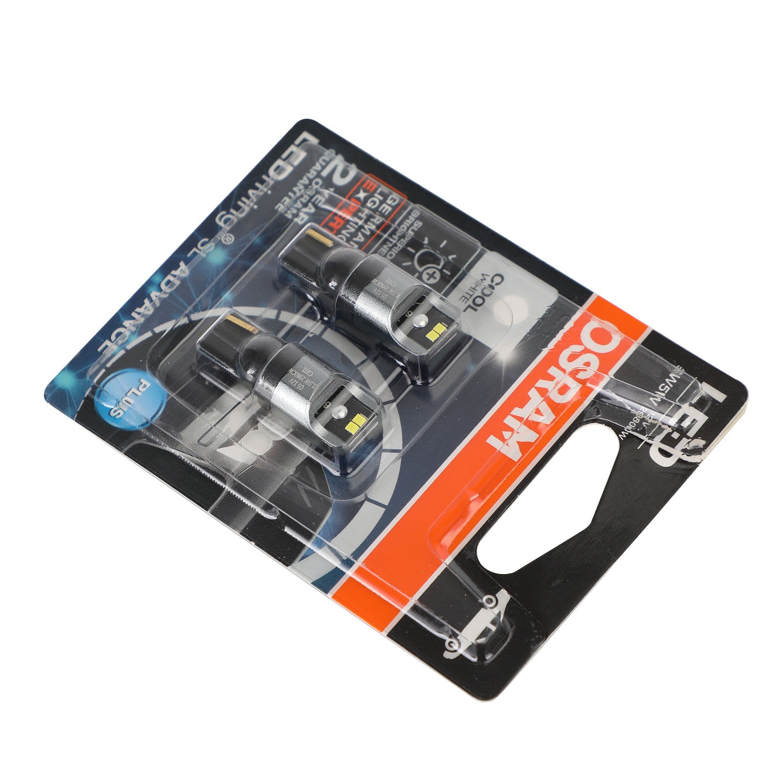 2x Voor OSRAM 2980CW Auto-hulplampen LEDW5 W 12V1.5WW2 .1x9.5d Generiek